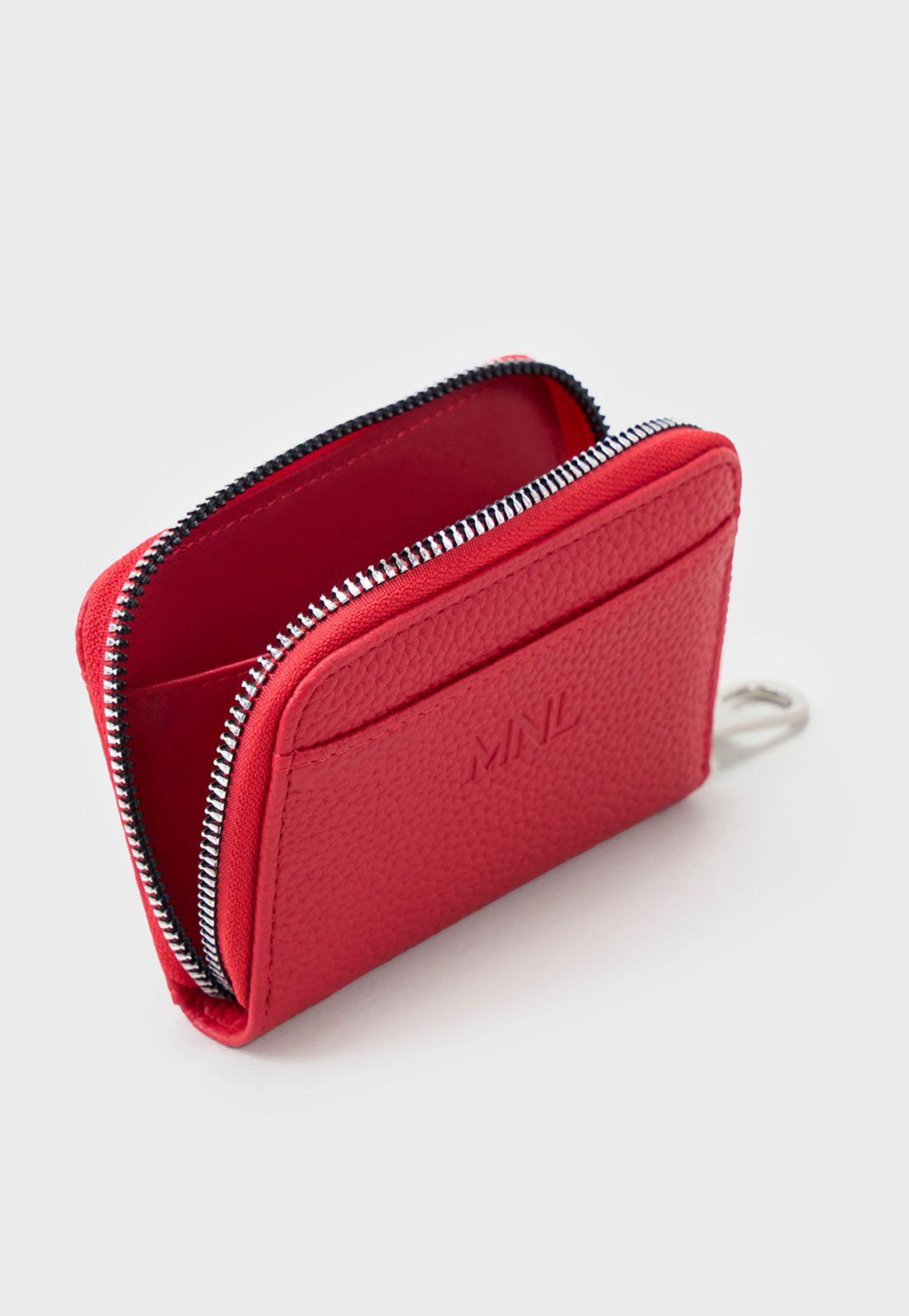 Billetera Mujer Mediana Rojo Corona-2