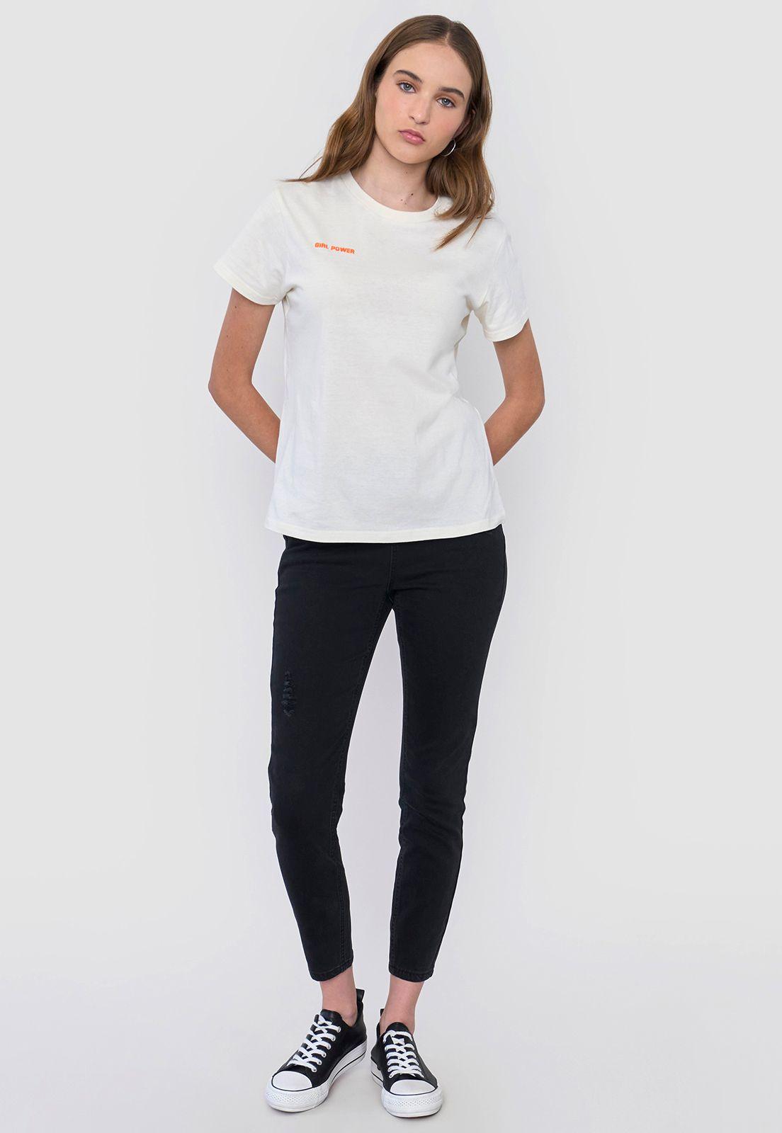 Polera Mujer Fun Regular Ecru Corona-3