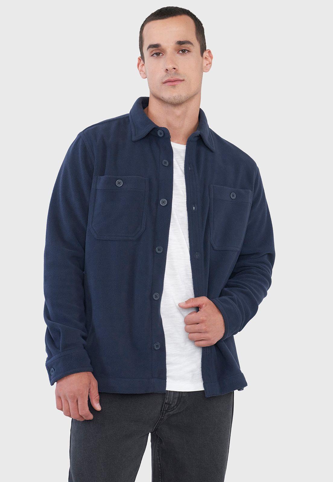Sobrecamisa Hombre Polar Azul Corona-0