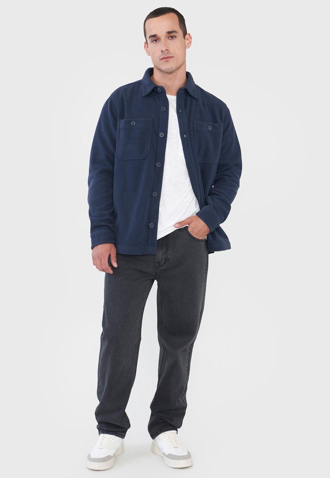 Sobrecamisa Hombre Polar Azul Corona-3