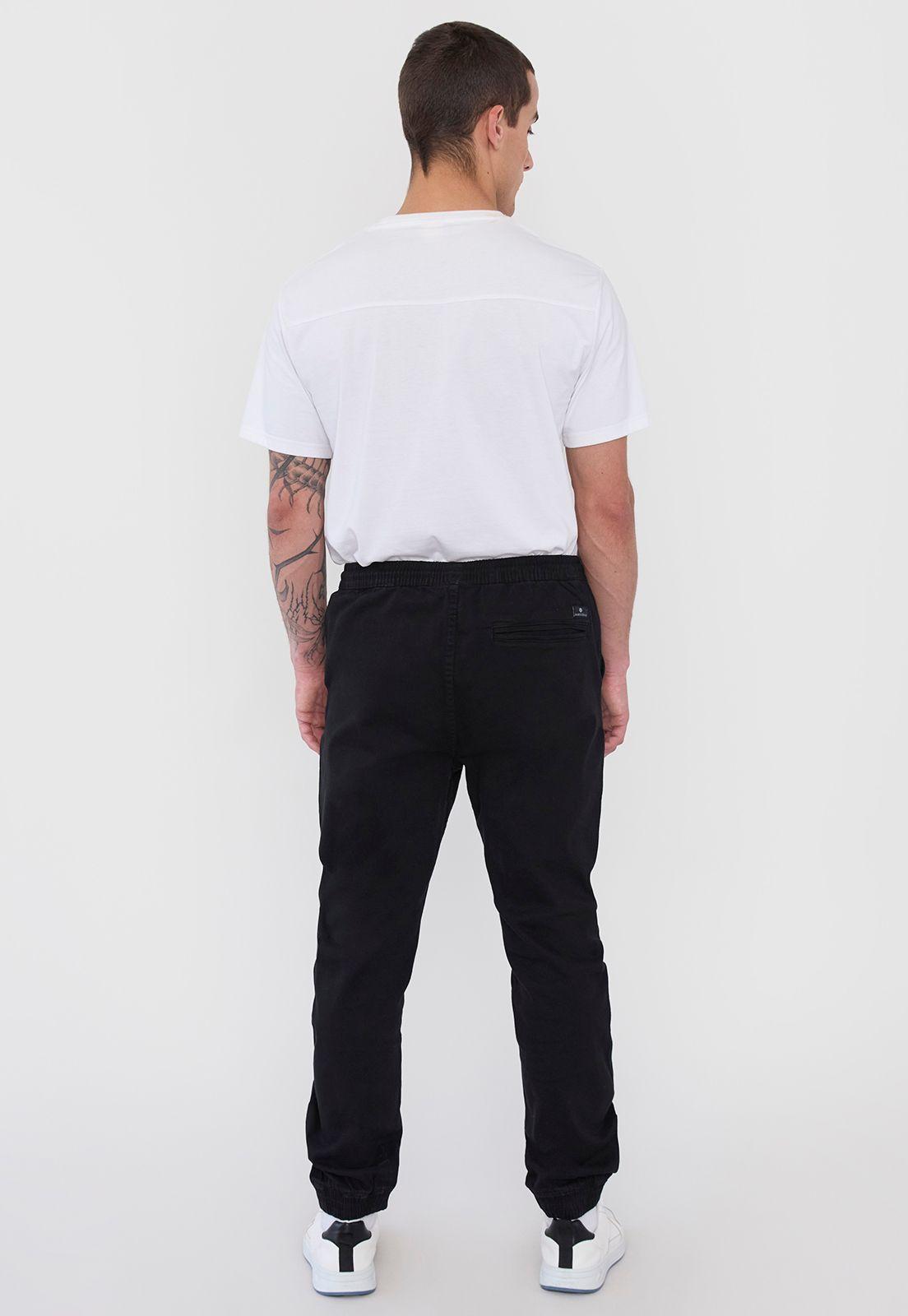 Pantalón Hombre Jogger Fit Negro Twill Corona-2