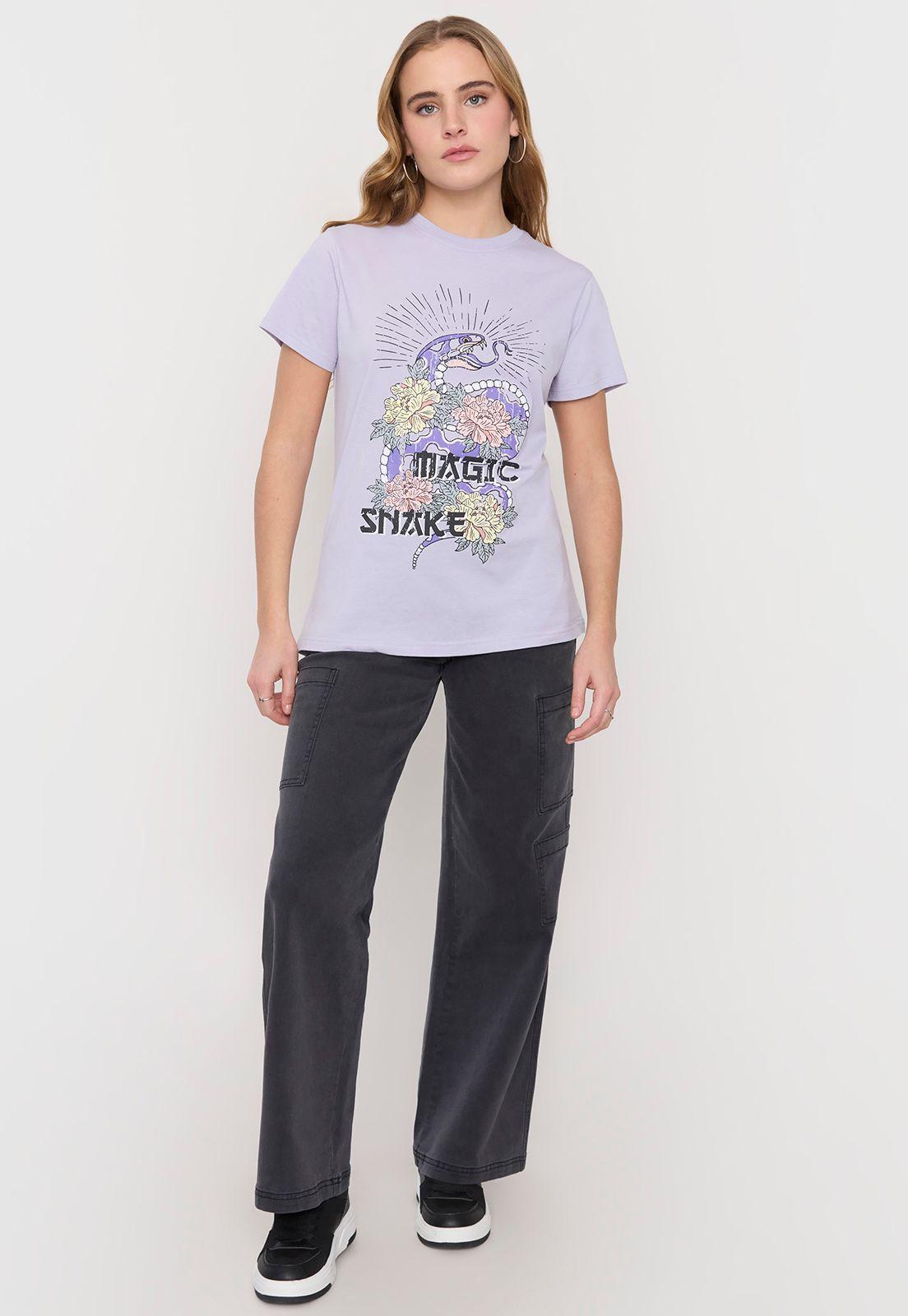 Polera Mujer Fun Oversize Lila Corona-3