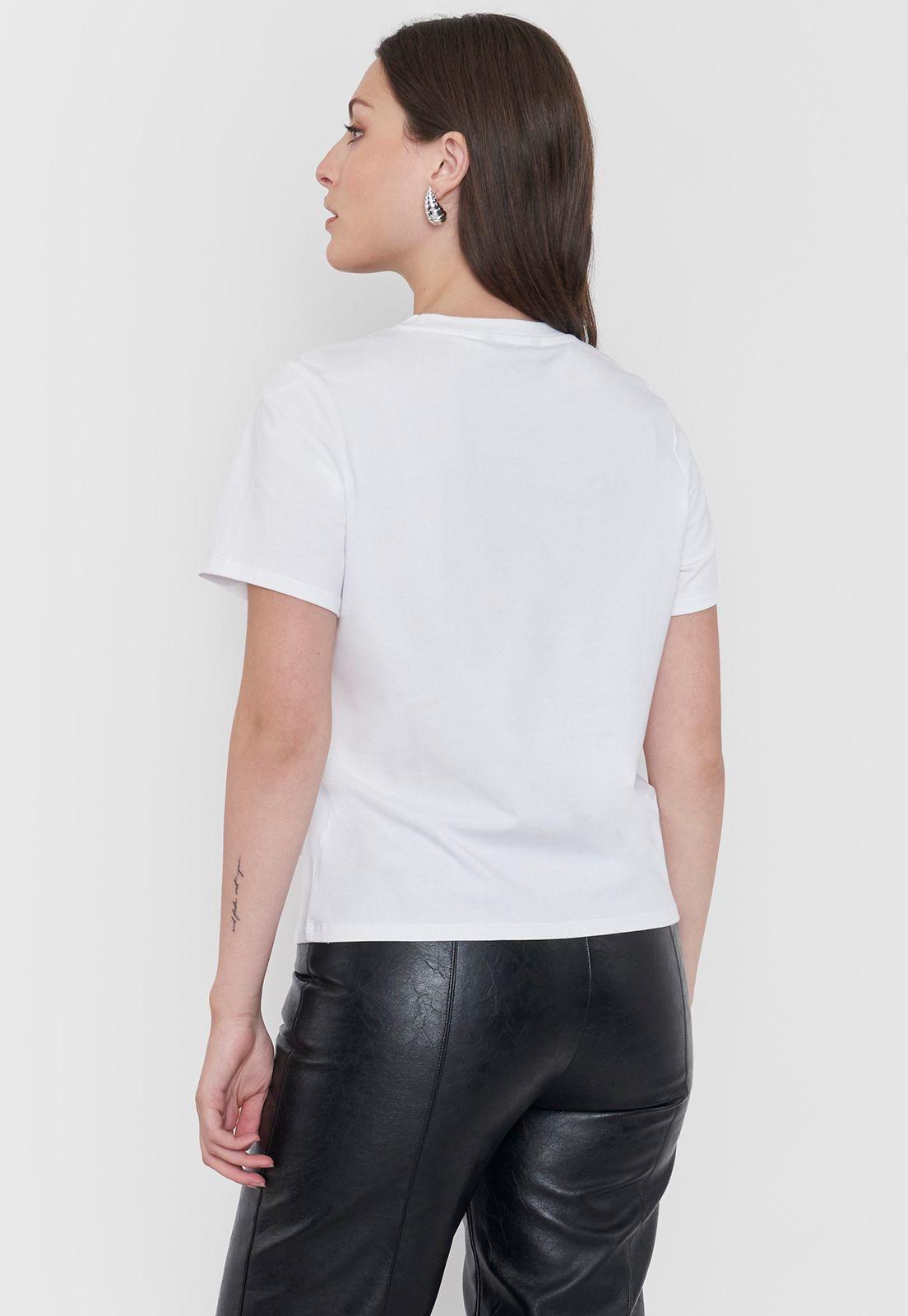 Polera Mujer Aplicación Blanco Corona-1