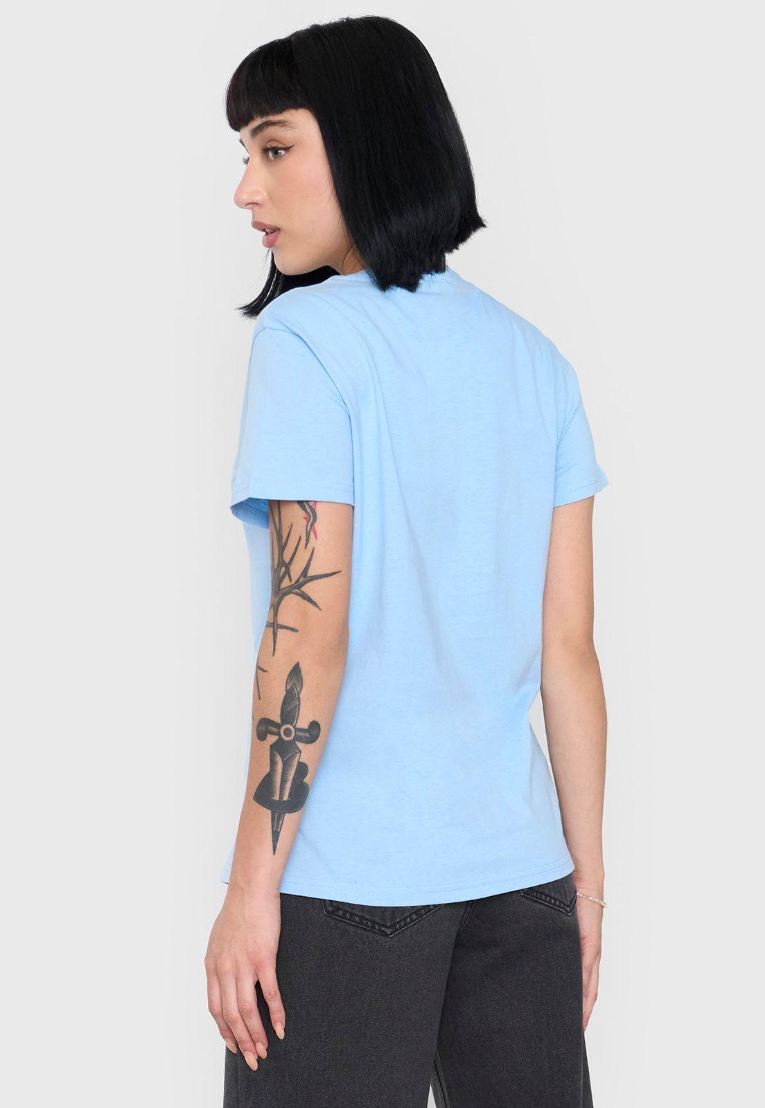 Polera Mujer Fun Regular Fit Celeste Corona-1
