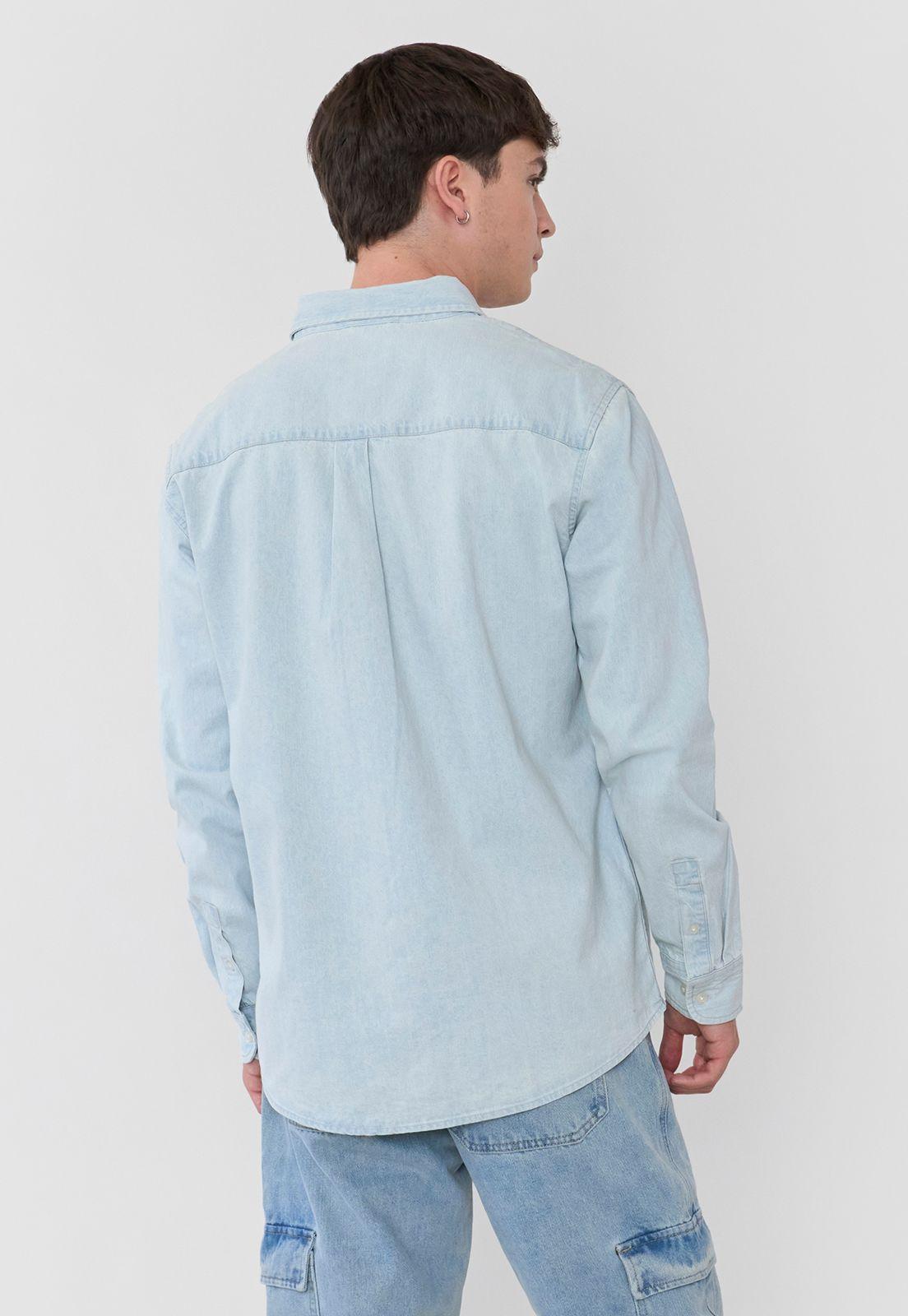 Sobrecamisa Hombre Bolsillo Azul Claro Corona-1