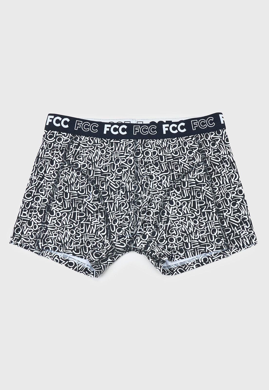 Bóxer Hombre Bipack Mix Print Negro/Blanco Corona-3