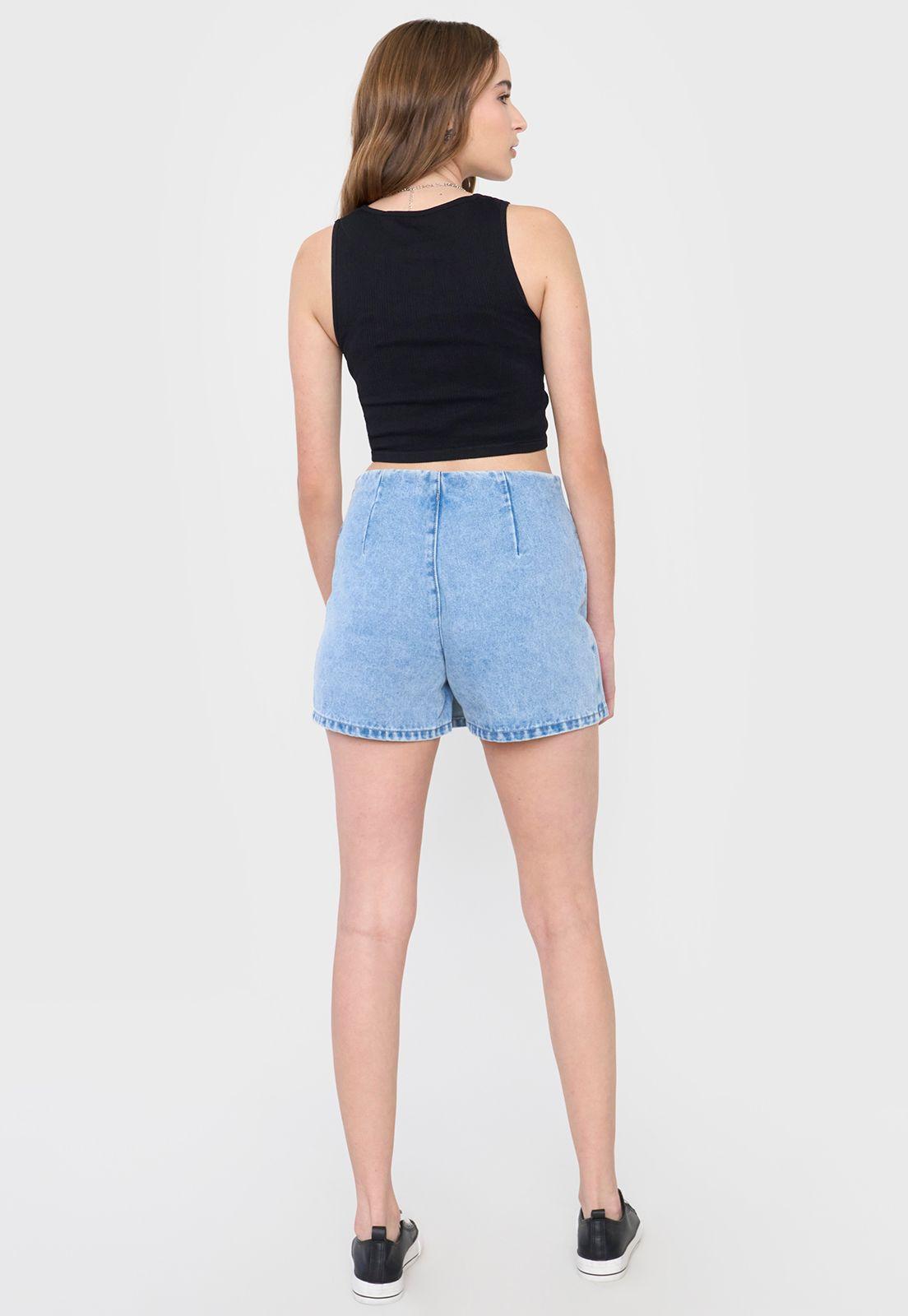 Short Mujer Skort Azul Claro Corona-2