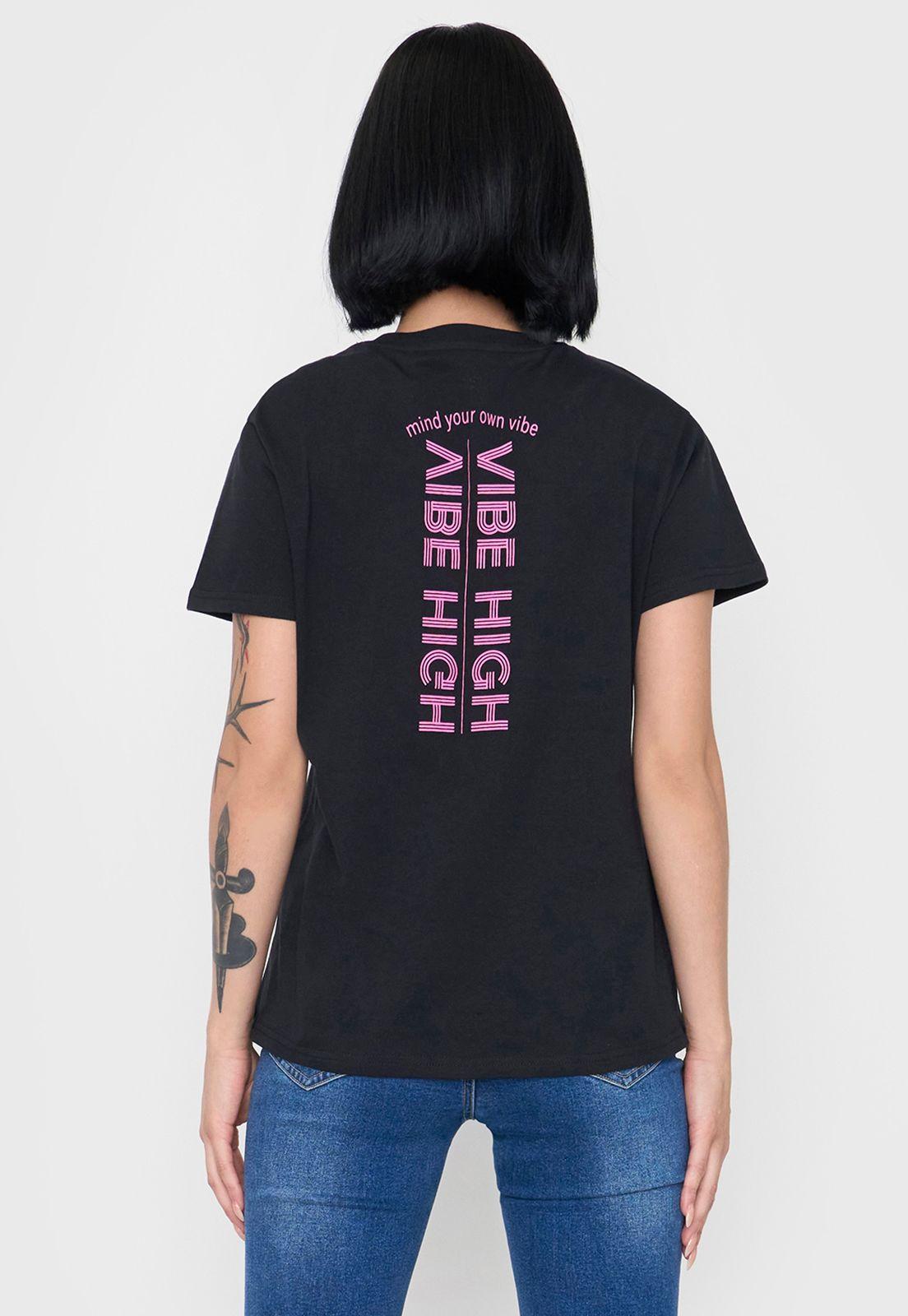 Polera Mujer Fun Regular Fit Negro Corona-1