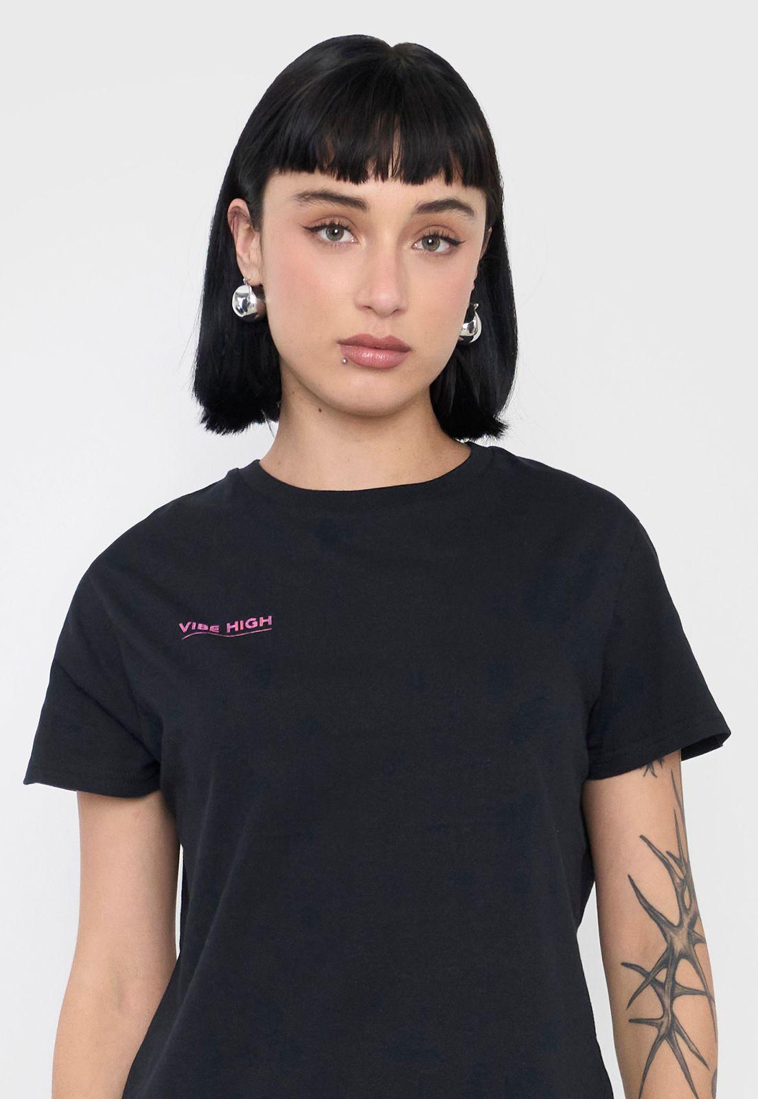 Polera Mujer Fun Regular Fit Negro Corona-2