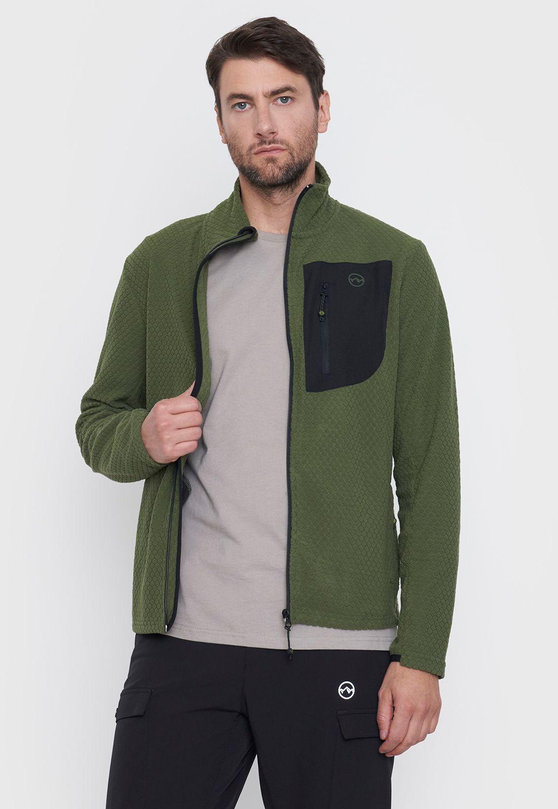 Polar Outdoor Hombre Waffle Bolsillo Verde/Charcoal Corona-0