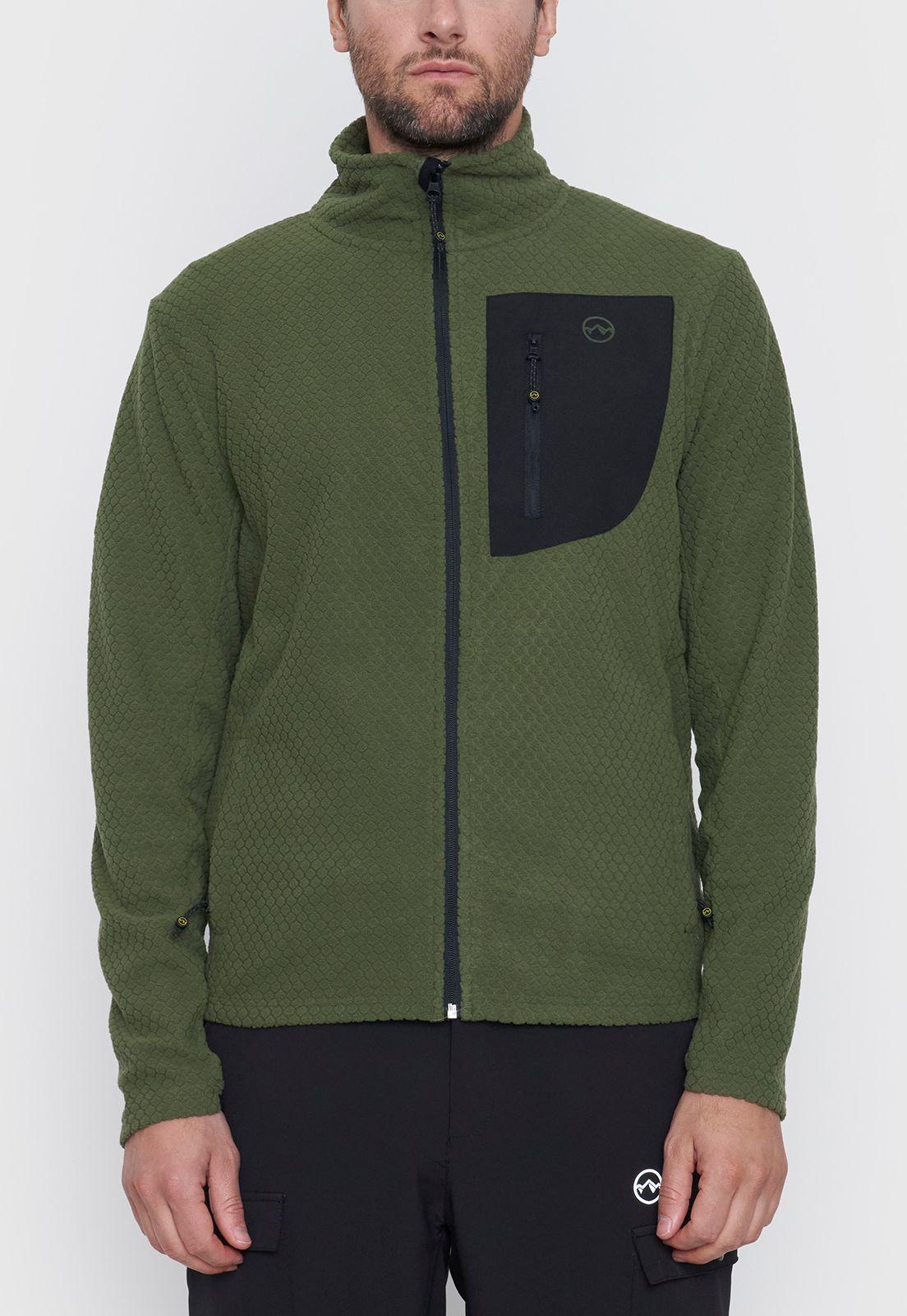 Polar Outdoor Hombre Waffle Bolsillo Verde/Charcoal Corona-2