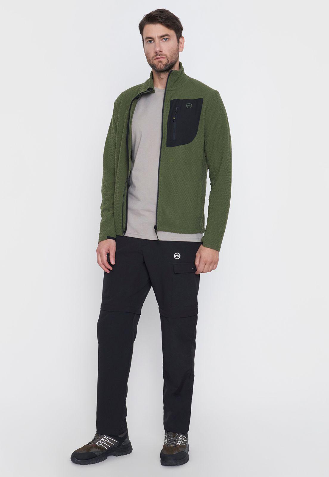 Polar Outdoor Hombre Waffle Bolsillo Verde/Charcoal Corona-3