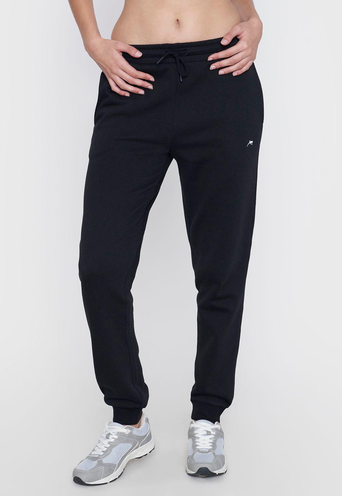 Buzo Mujer Deportivo Negro Jogger Corona-1