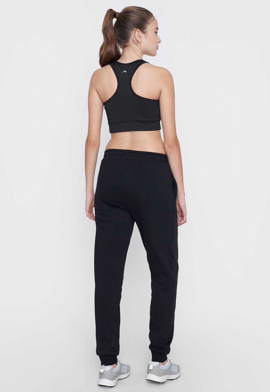 Buzo Mujer Deportivo Negro Jogger Corona-2