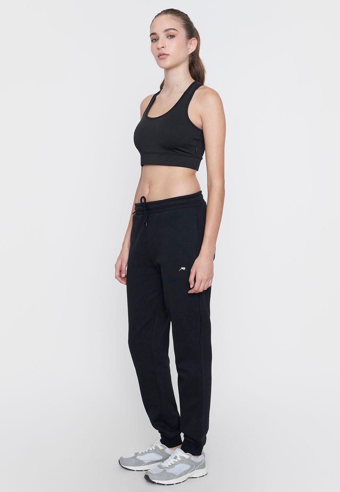 Buzo Mujer Deportivo Negro Jogger Corona-3