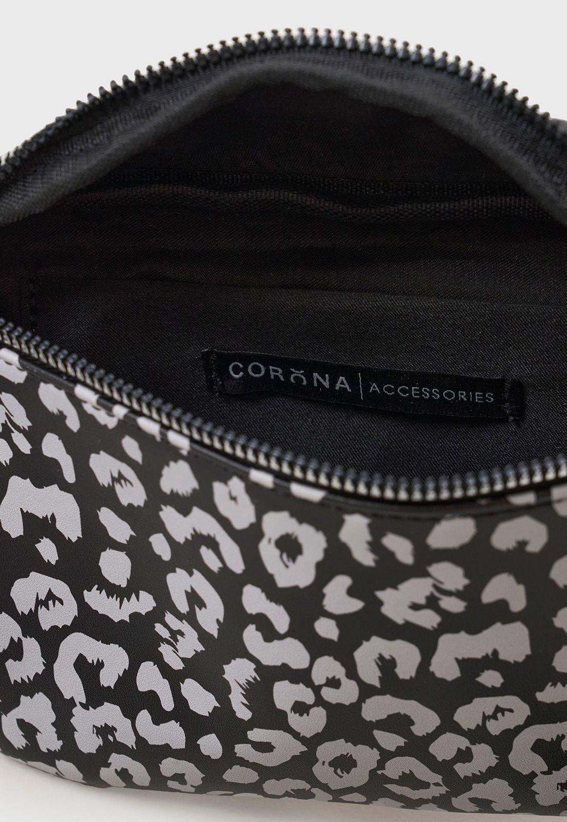 Banano Mujer Animal Print Negro Corona-3
