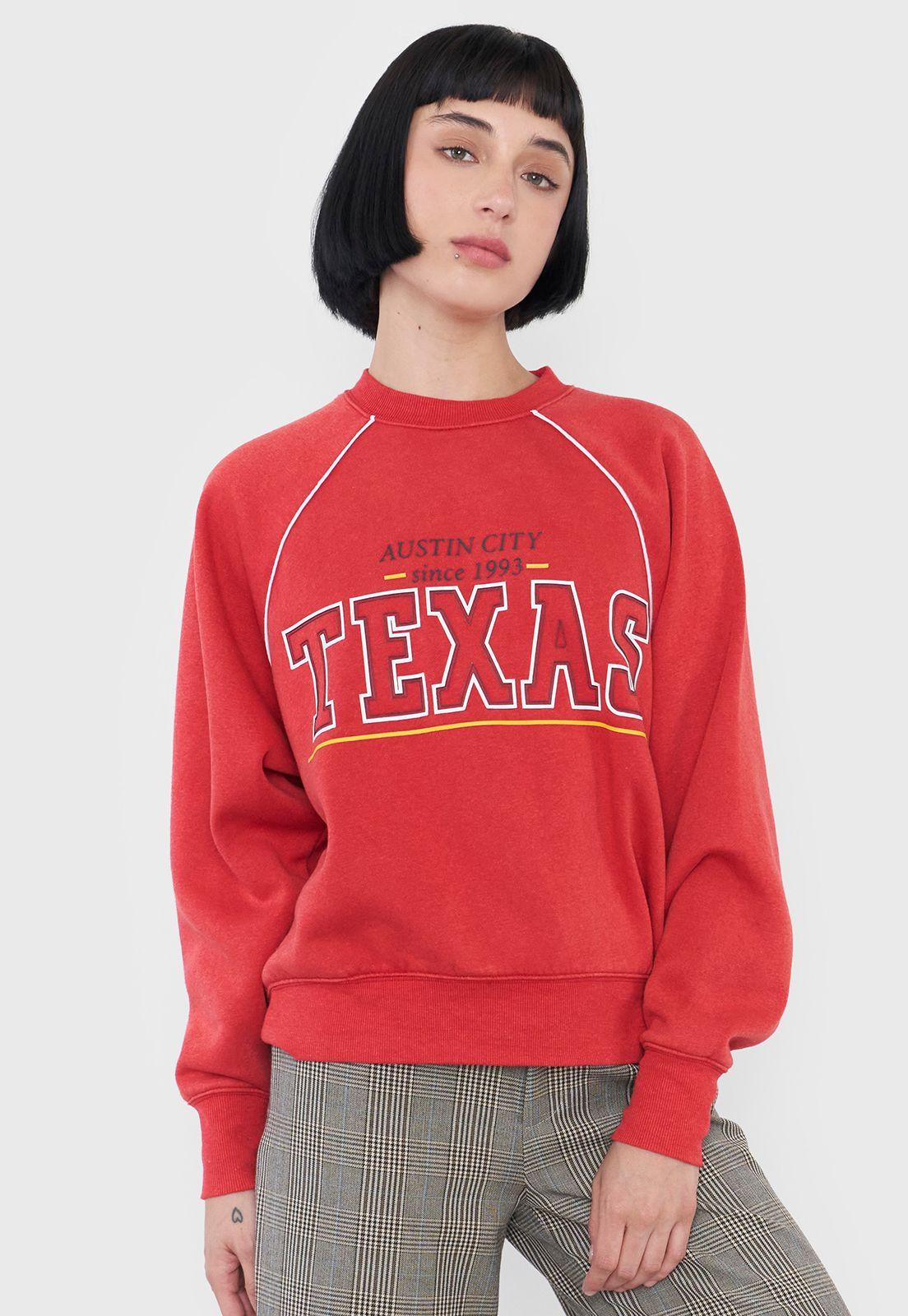 Polerón Mujer R-Neck Rojo Corona-2