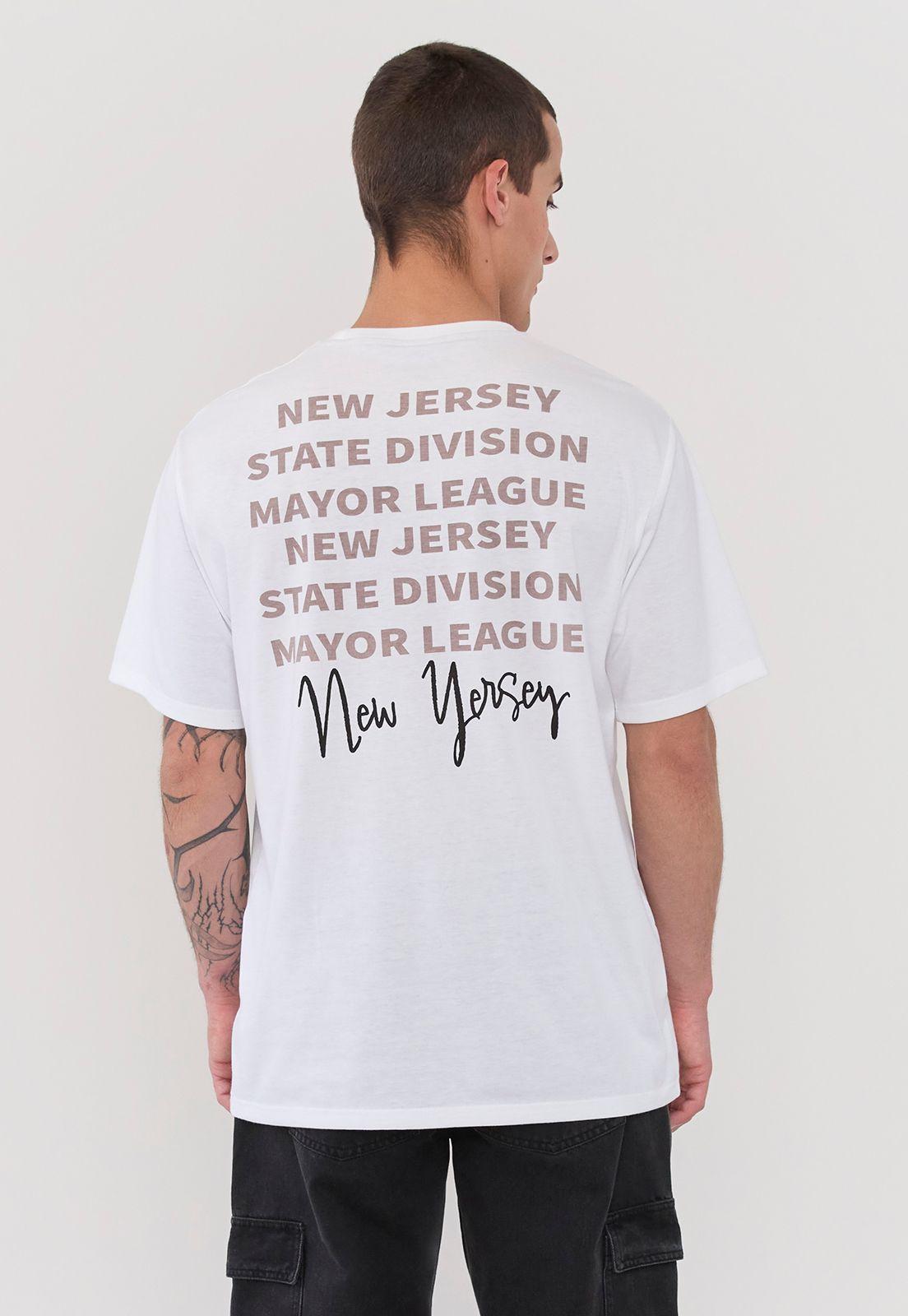 Polera Hombre Focal Print Blanco Corona-1