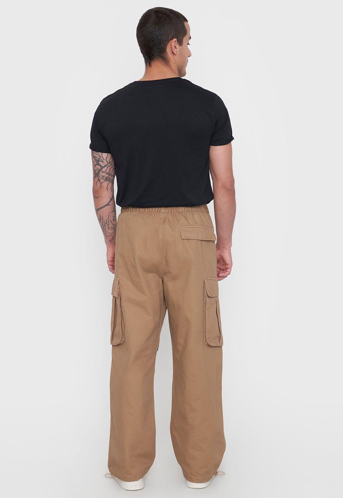 Pantalón Hombre Skater Cargo Camel Corona-2