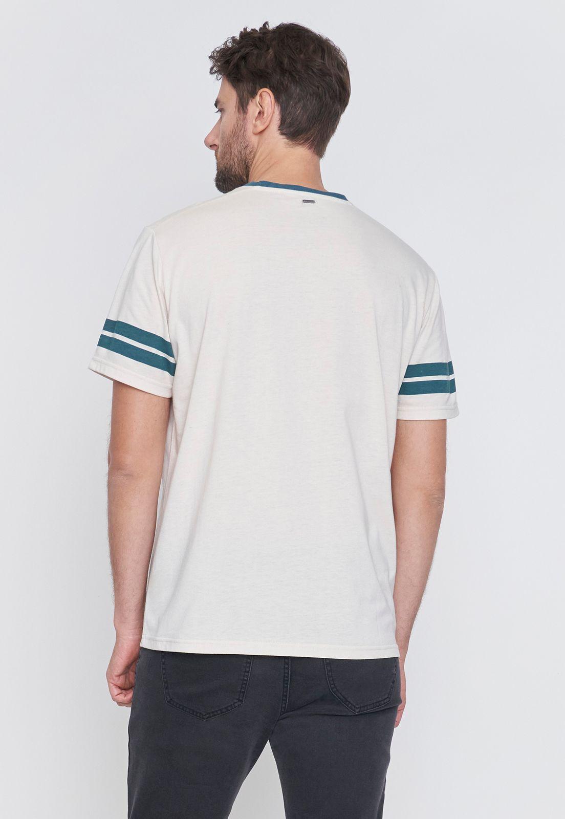 Polera Hombre Varsity Beige Corona-1