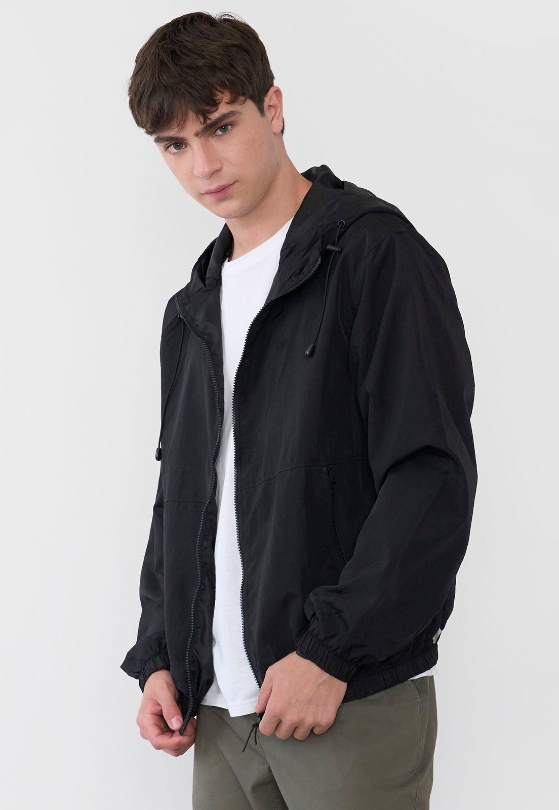 Casaca Hombre Full Zipper Color Negro Corona-2