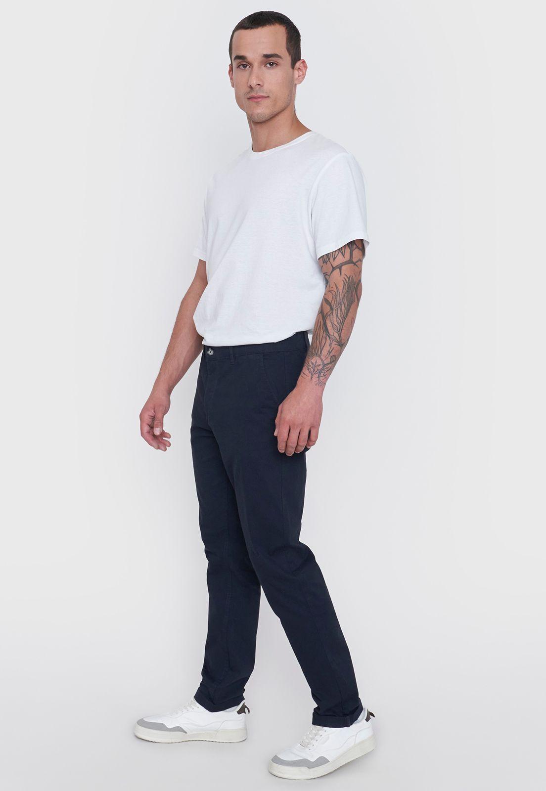 Pantalón Hombre Chino I Azul Corona-3
