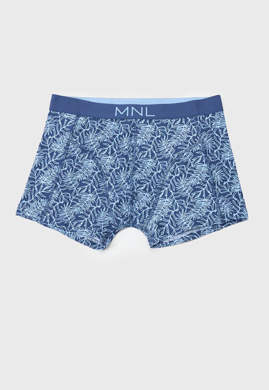 Bóxer Hombre Bipack Mix Print II Azul Corona-3