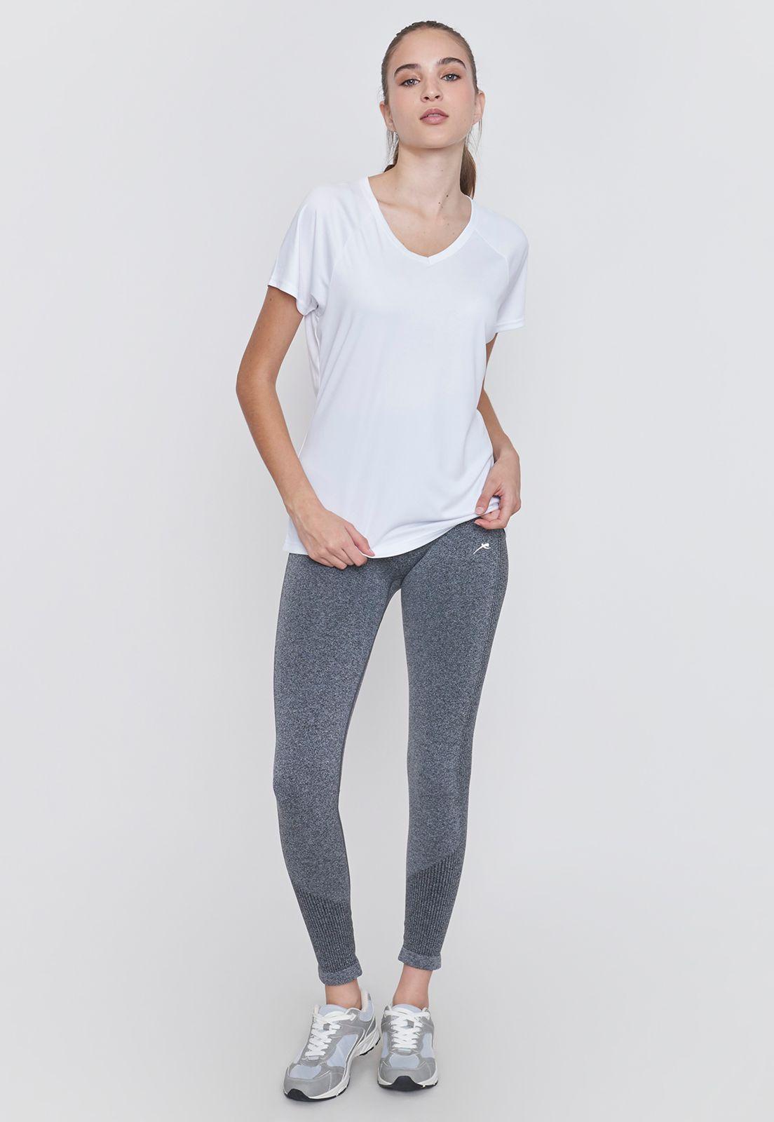 Polera Mujer Deportivo V-Neck Blanco Corona-3