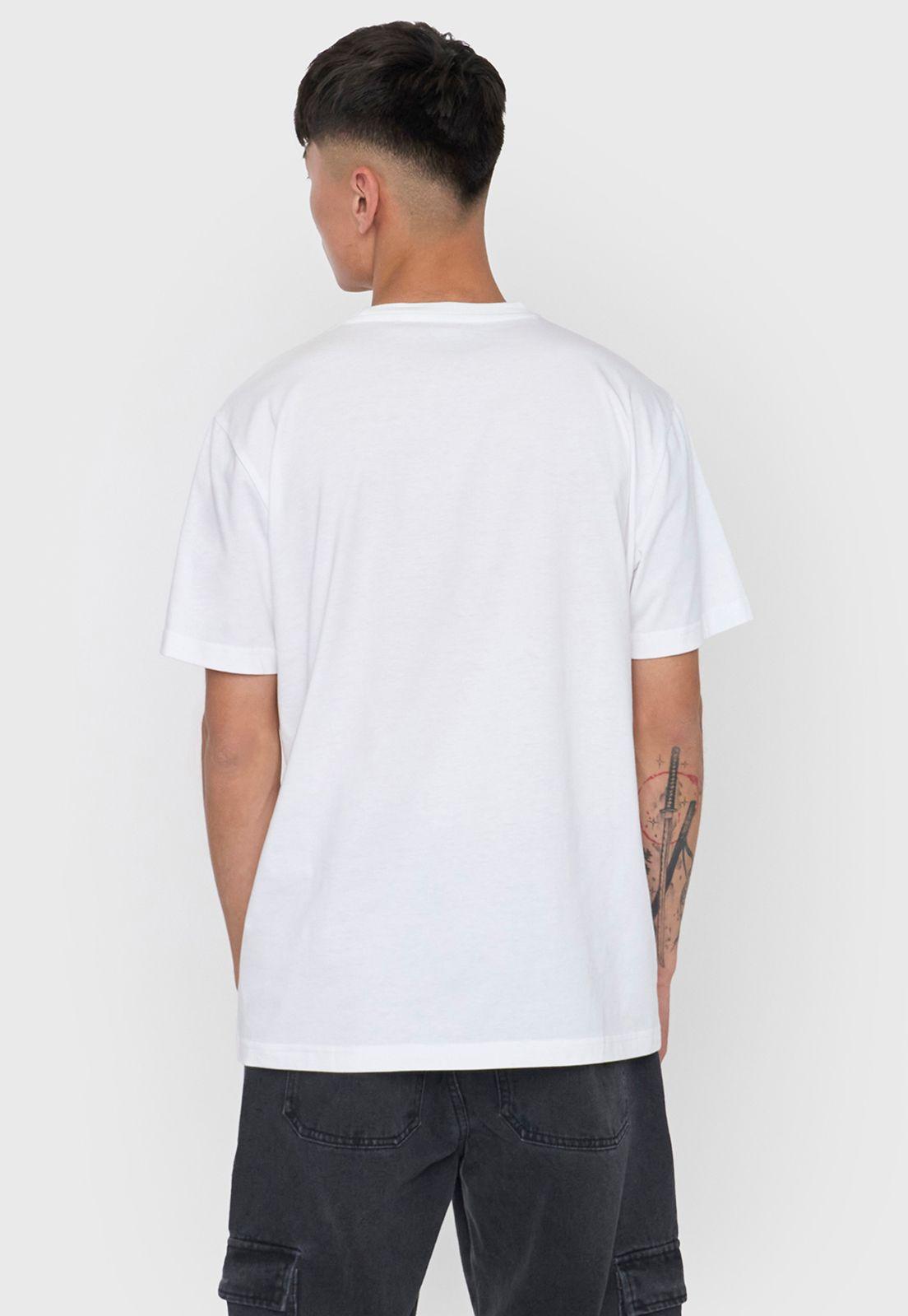 Polera Hombre Fun Photoprint Color Blanco Corona-1