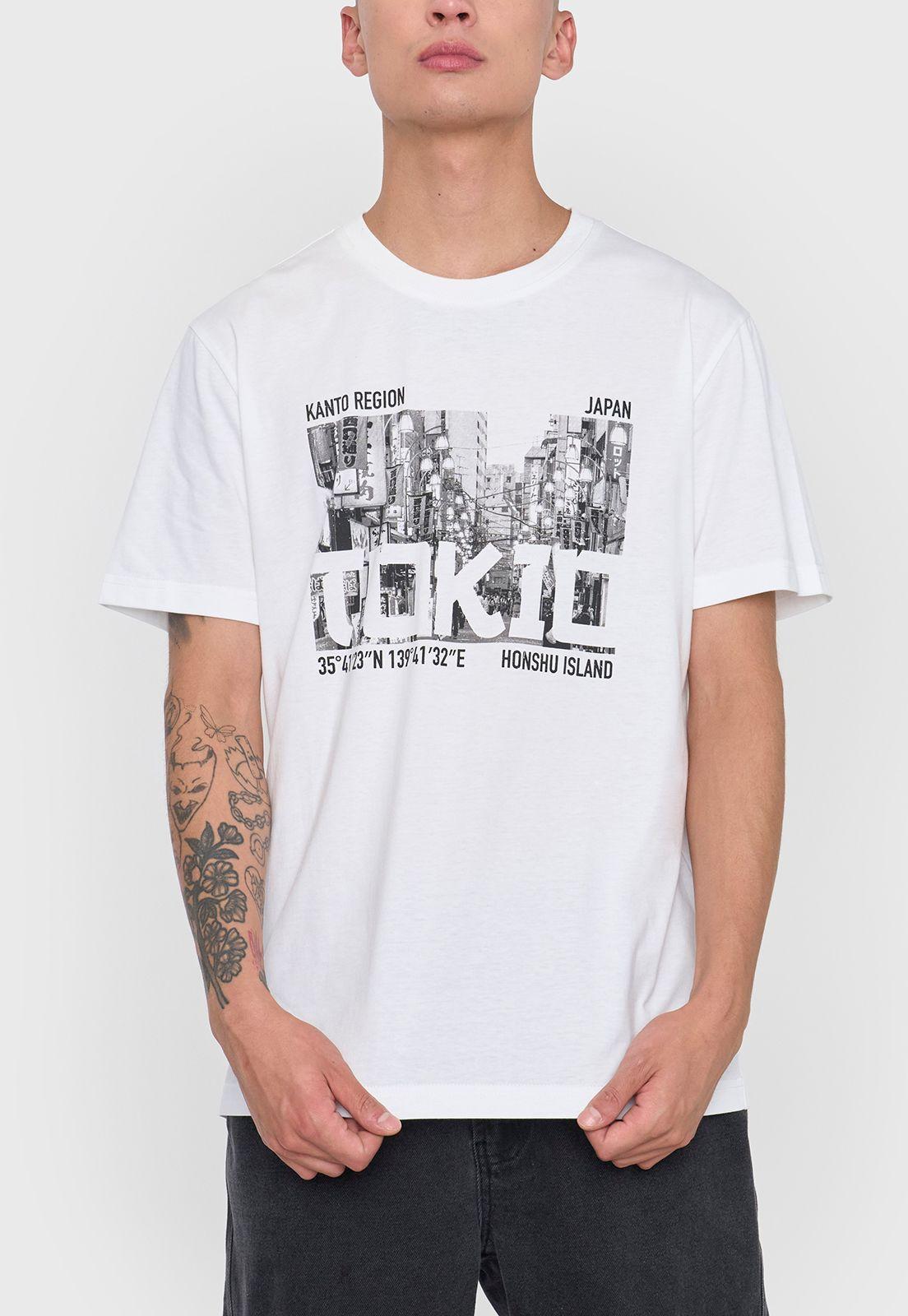 Polera Hombre Fun Photoprint Color Blanco Corona-2
