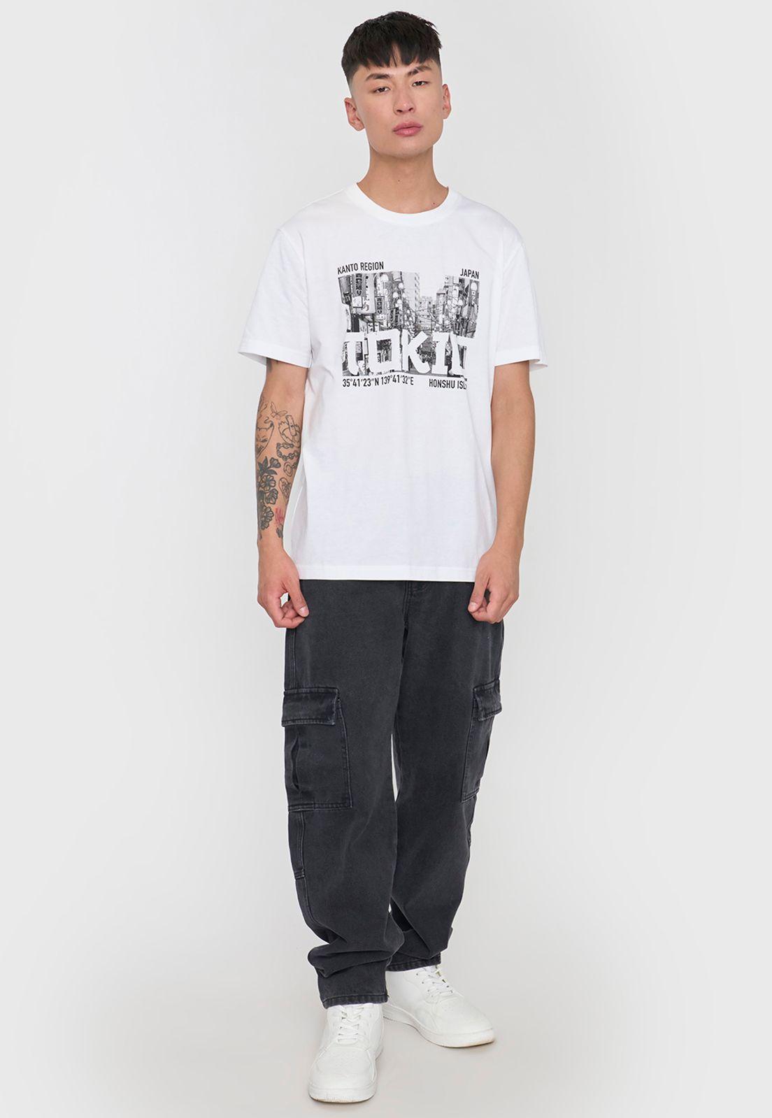 Polera Hombre Fun Photoprint Color Blanco Corona-3