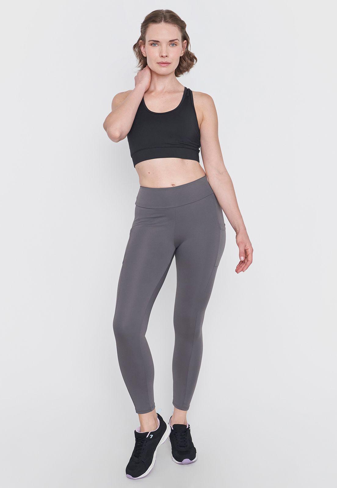 Calza Mujer Deportiva Pitillo Color Charcoal Corona-0