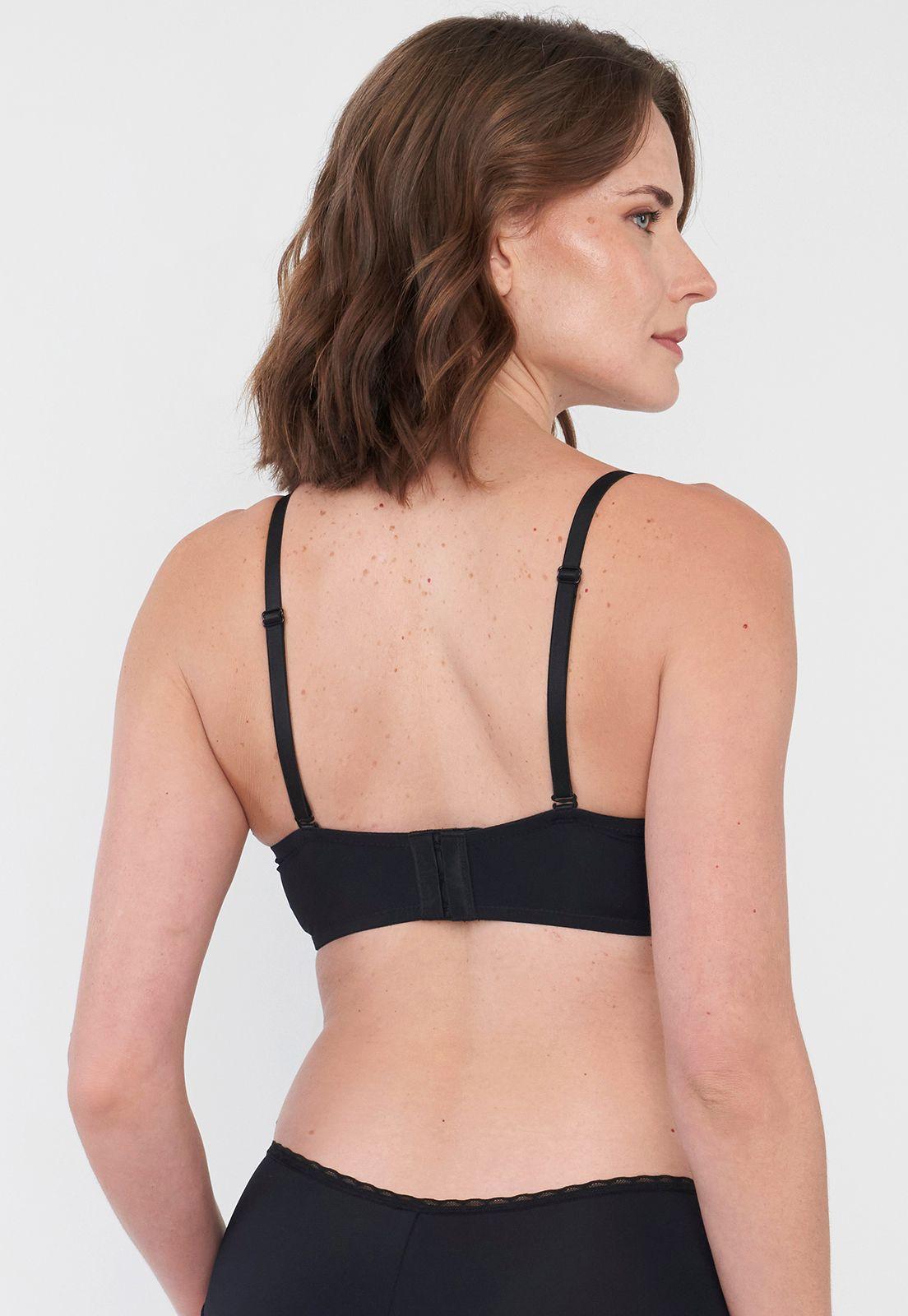 Sostén Mujer Strapless Negro Copa B Corona-1