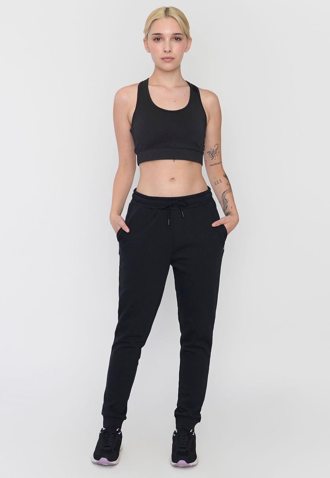 Buzo Mujer Deportivo Jogger Color Negro Corona-0