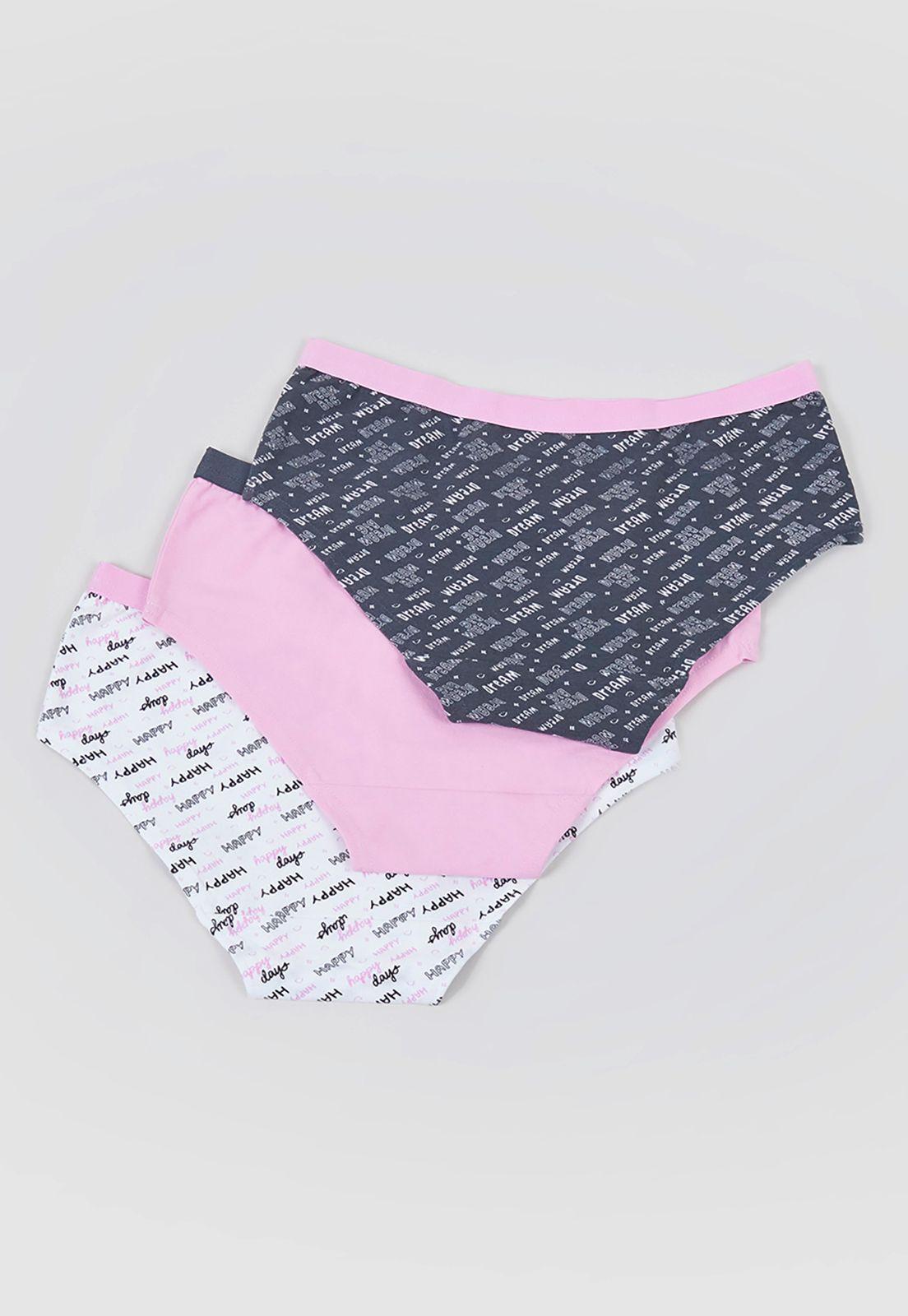 Calzones Niña Teen Tripack Color Rosado Corona-1