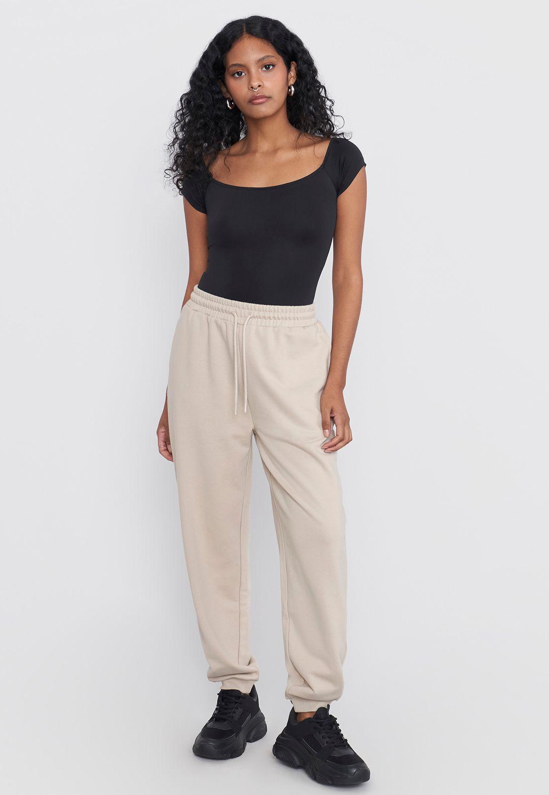 Jogger Mujer Buzo Básico Café Corona-0