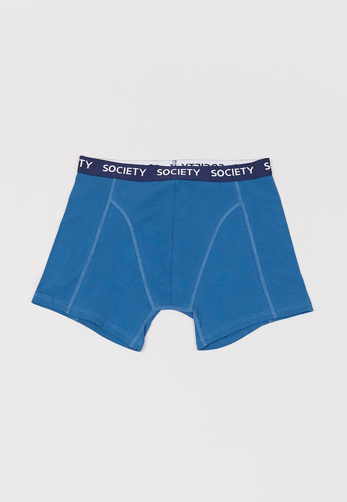 Bóxer Hombre Bipack Líneas Mix Azul/Petrol Corona-2