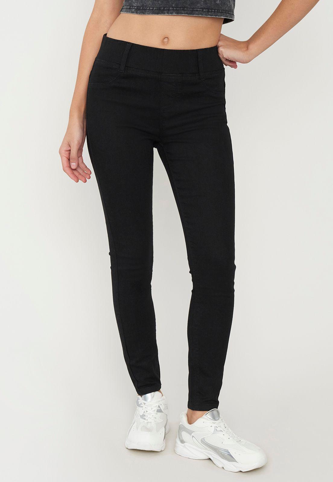 Jeans Skinny Mujer Básico Negro Corona-1