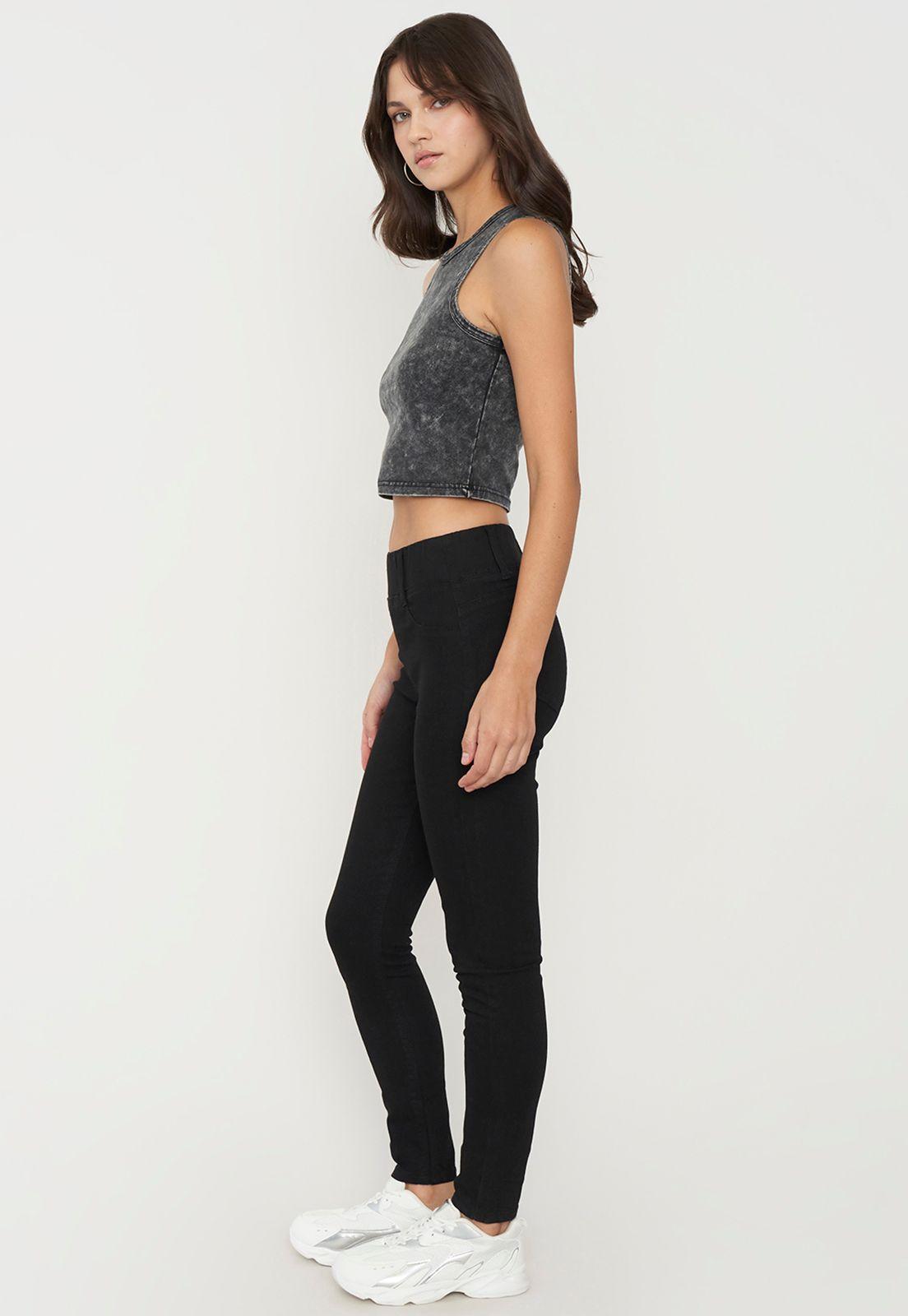 Jeans Skinny Mujer Básico Negro Corona-3