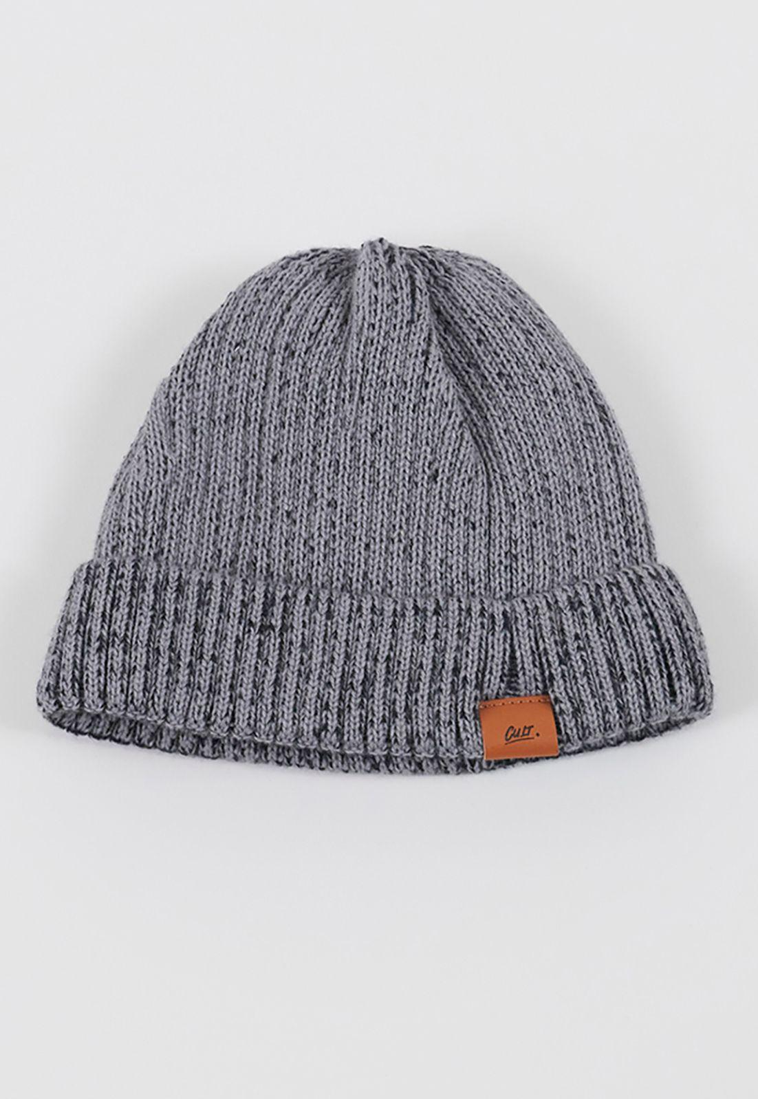 Gorro Hombre Polar Gris Corona-1