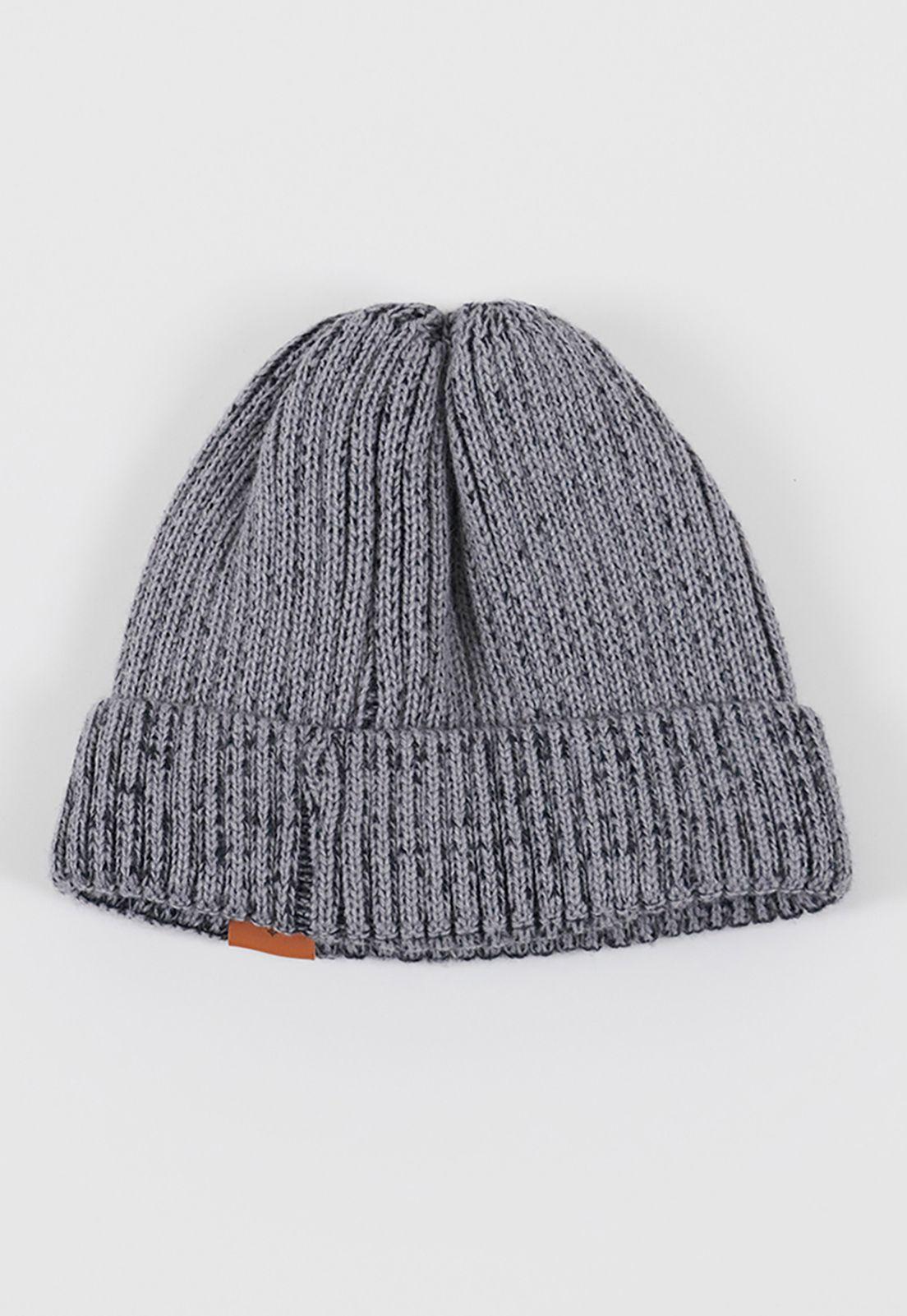 Gorro Hombre Polar Gris Corona-2