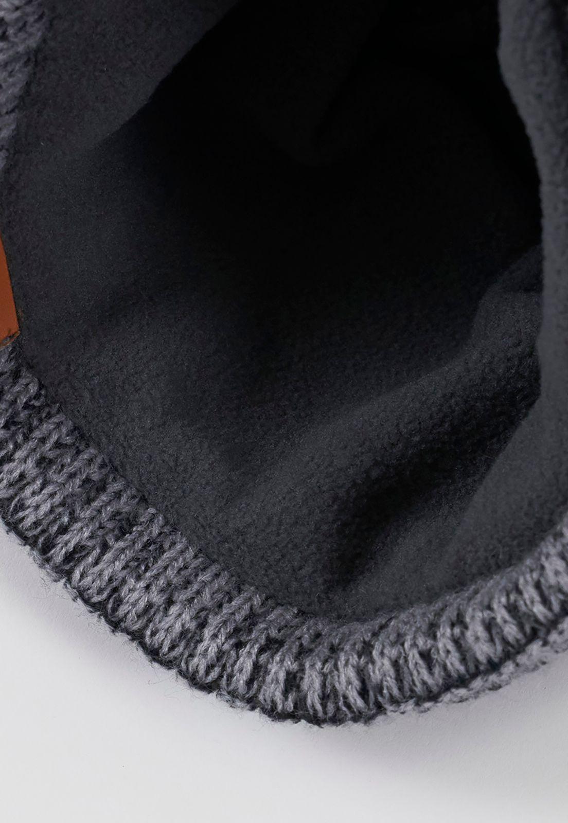 Gorro Hombre Polar Gris Corona-3
