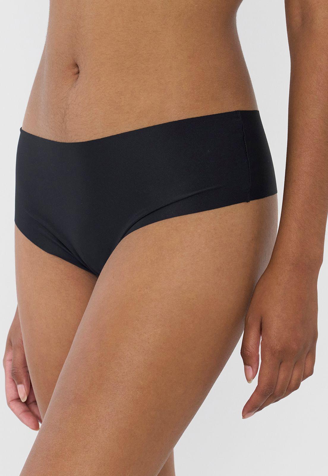 Pantaleta Mujer Microfibra Lisa Negro Corona-3
