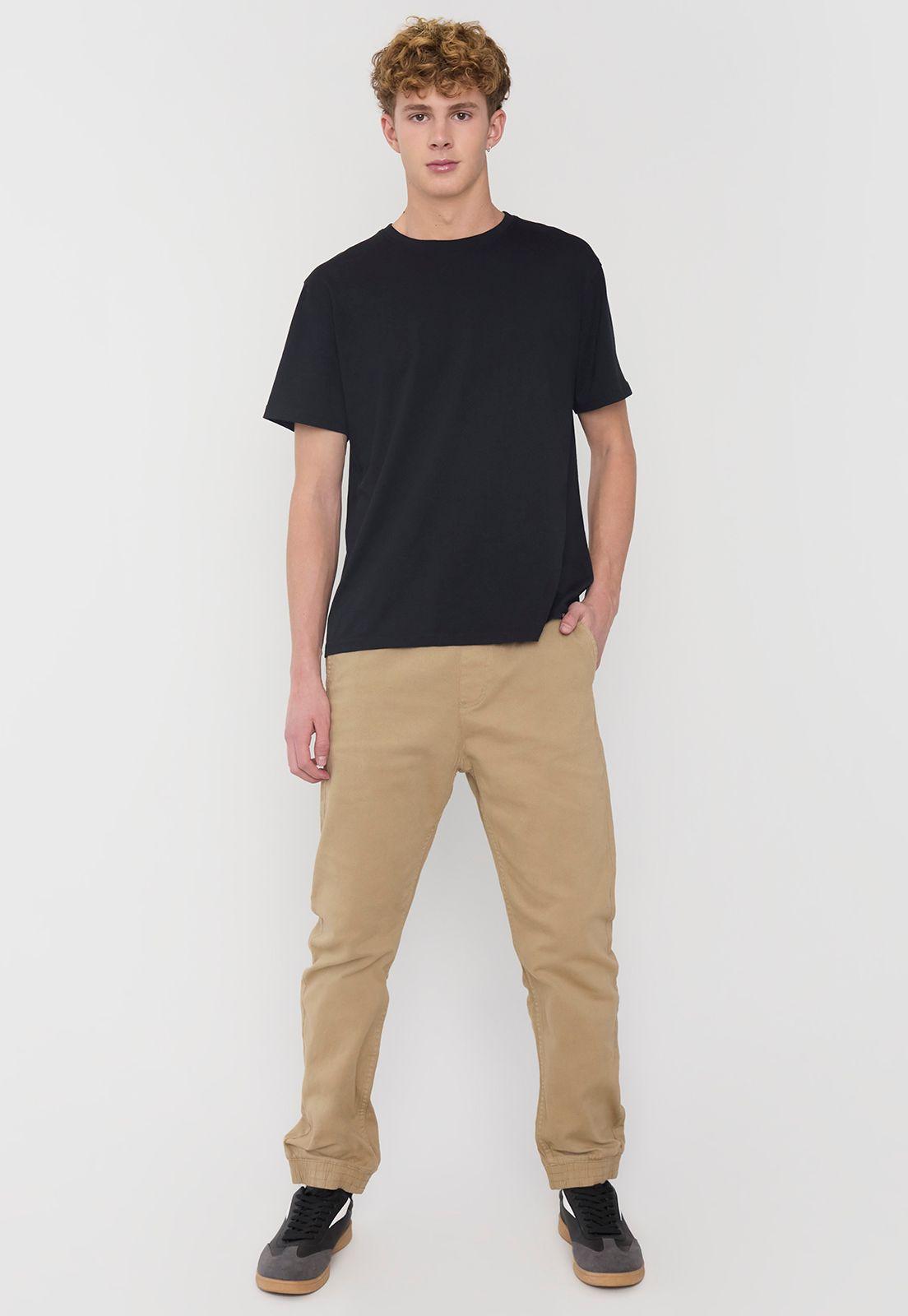 Pantalón Hombre Twill Jogger Fit Camel Corona-0