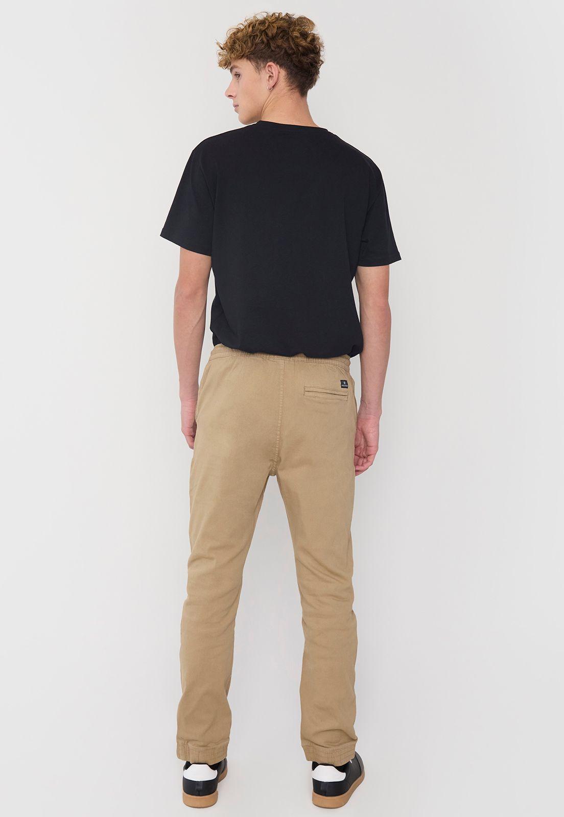 Pantalón Hombre Twill Jogger Fit Camel Corona-2