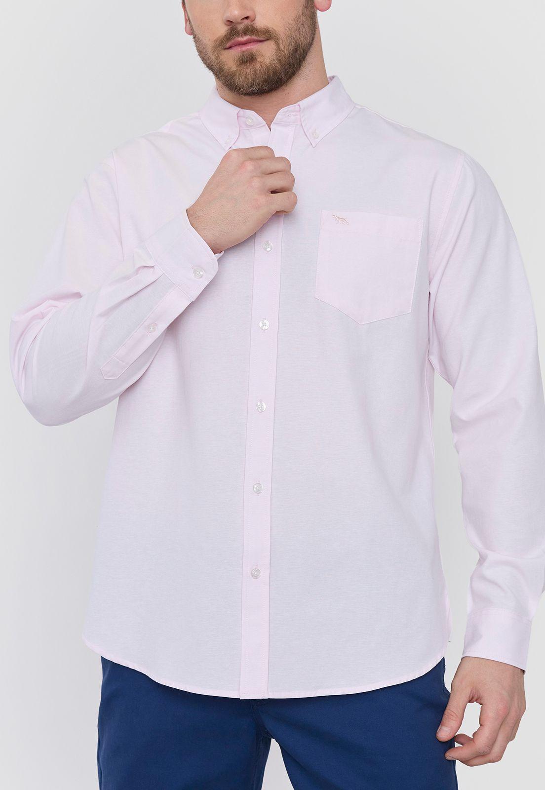 Camisa Hombre Rosado Oxford Corona-2