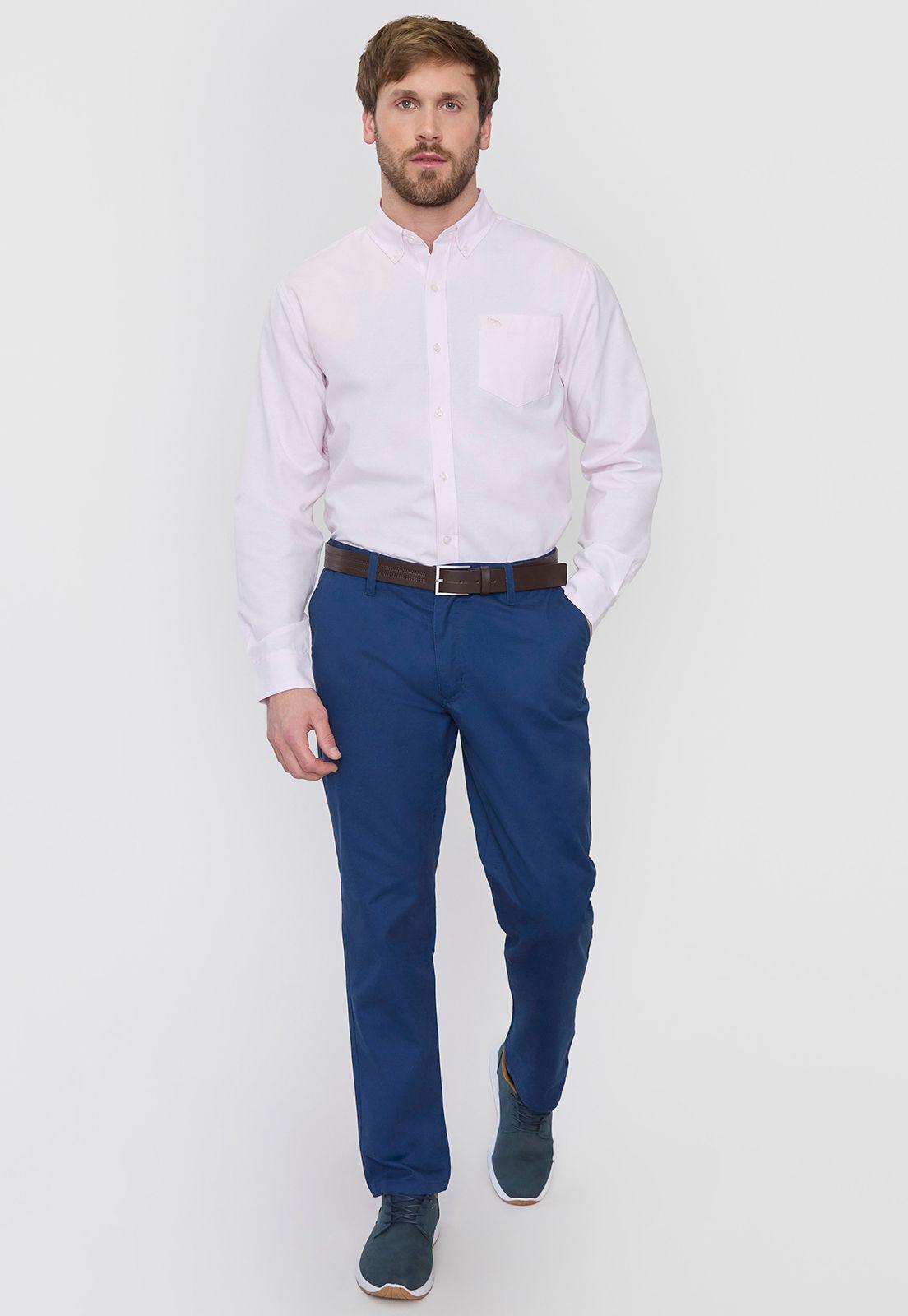 Camisa Hombre Rosado Oxford Corona-3