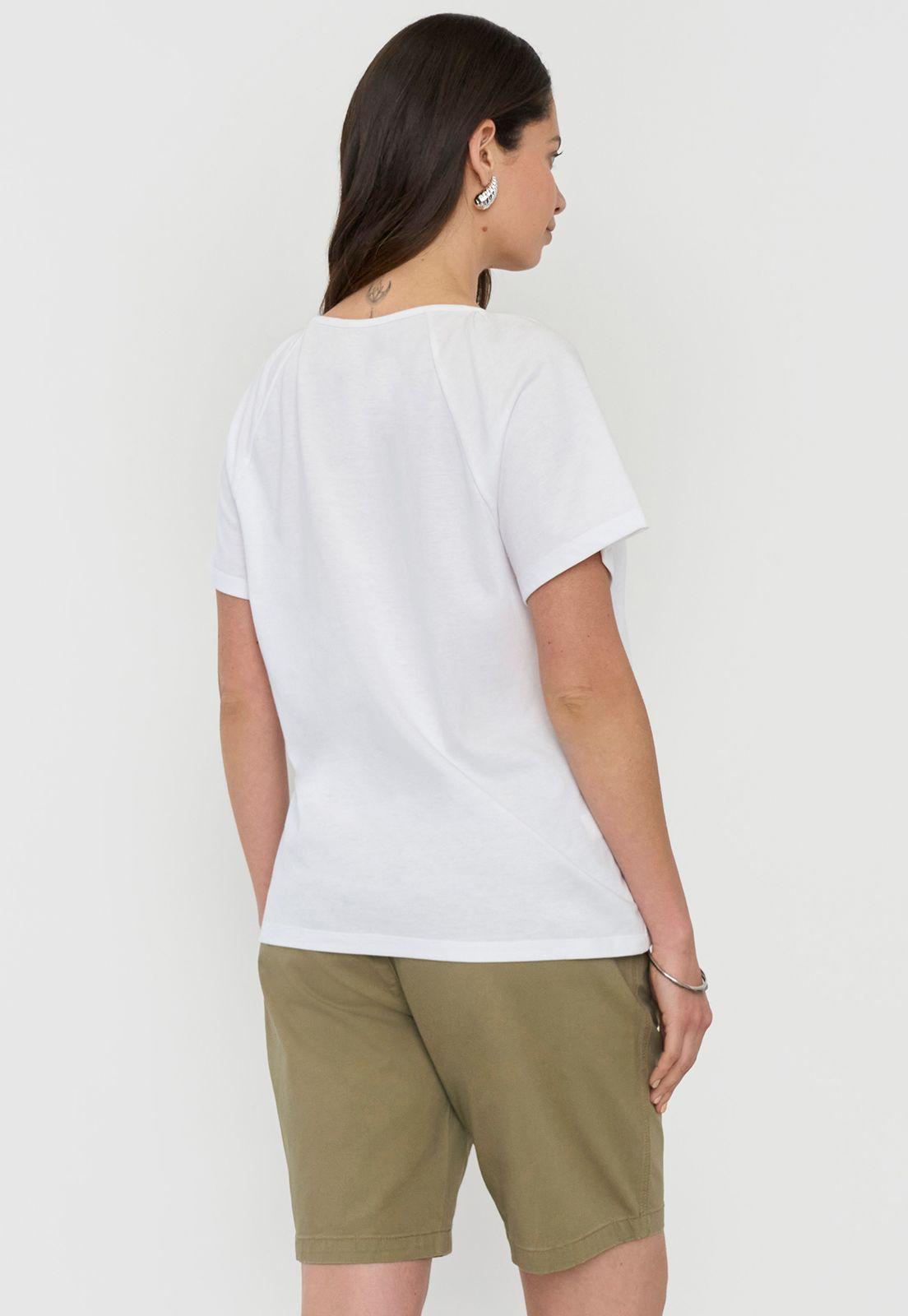Polera Mujer Escote Macramé Ecru Corona-1