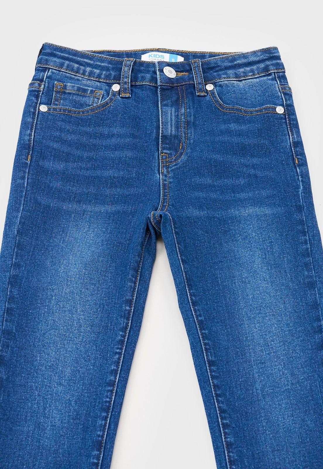Jeans Niño Kids 5 Bolsillos Azul Oscuro Corona-2