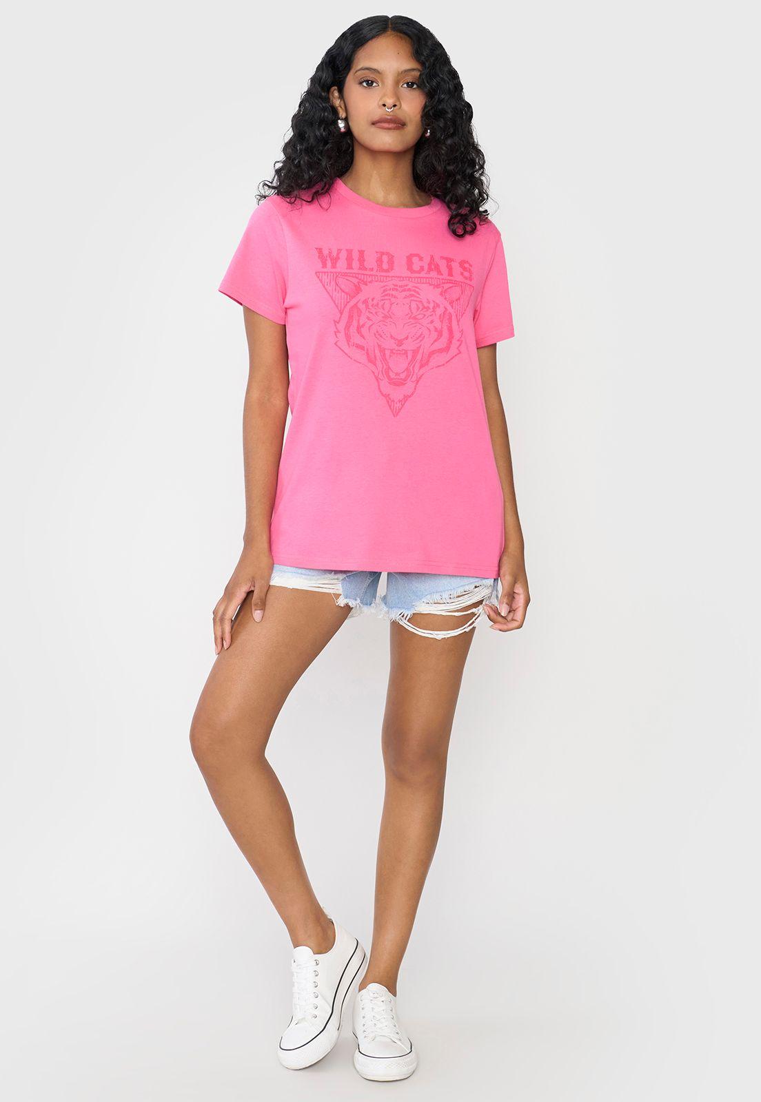 Polera Mujer Fun Regular Fit Fucsia Corona-3